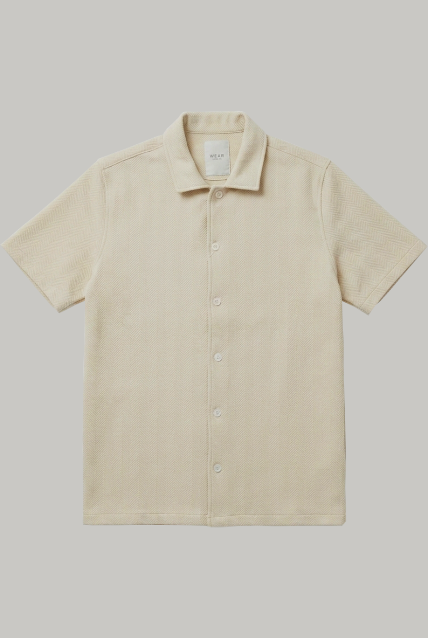 Arvid Short Sleeve Shirt - Stone - Wear London