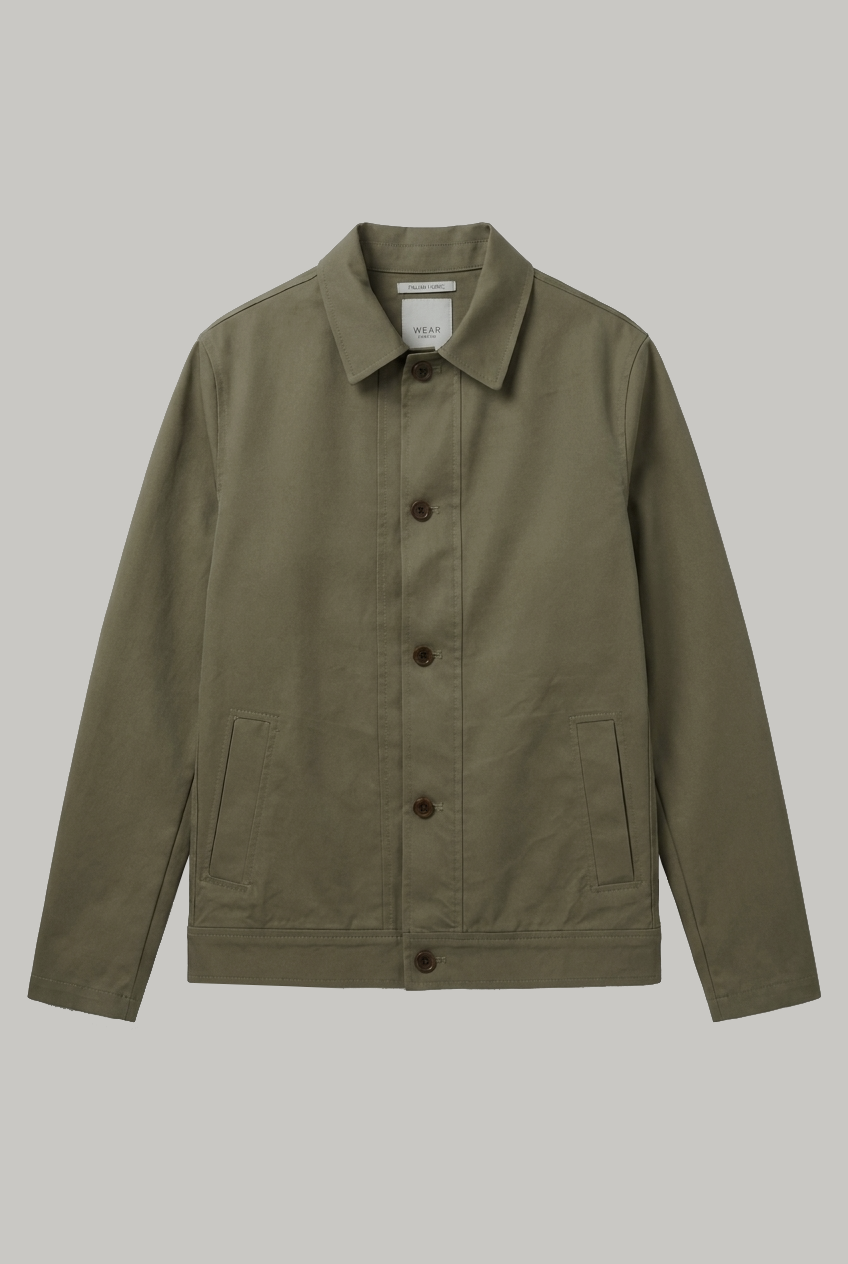 The Lutti Jacket - Tan Cotton Nylon - Wear London