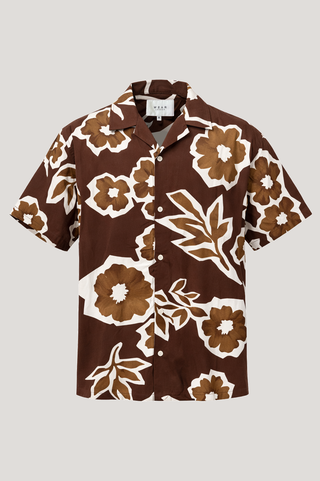 Dano Short Sleeve Shirt - Chocolate Flower - Wear London