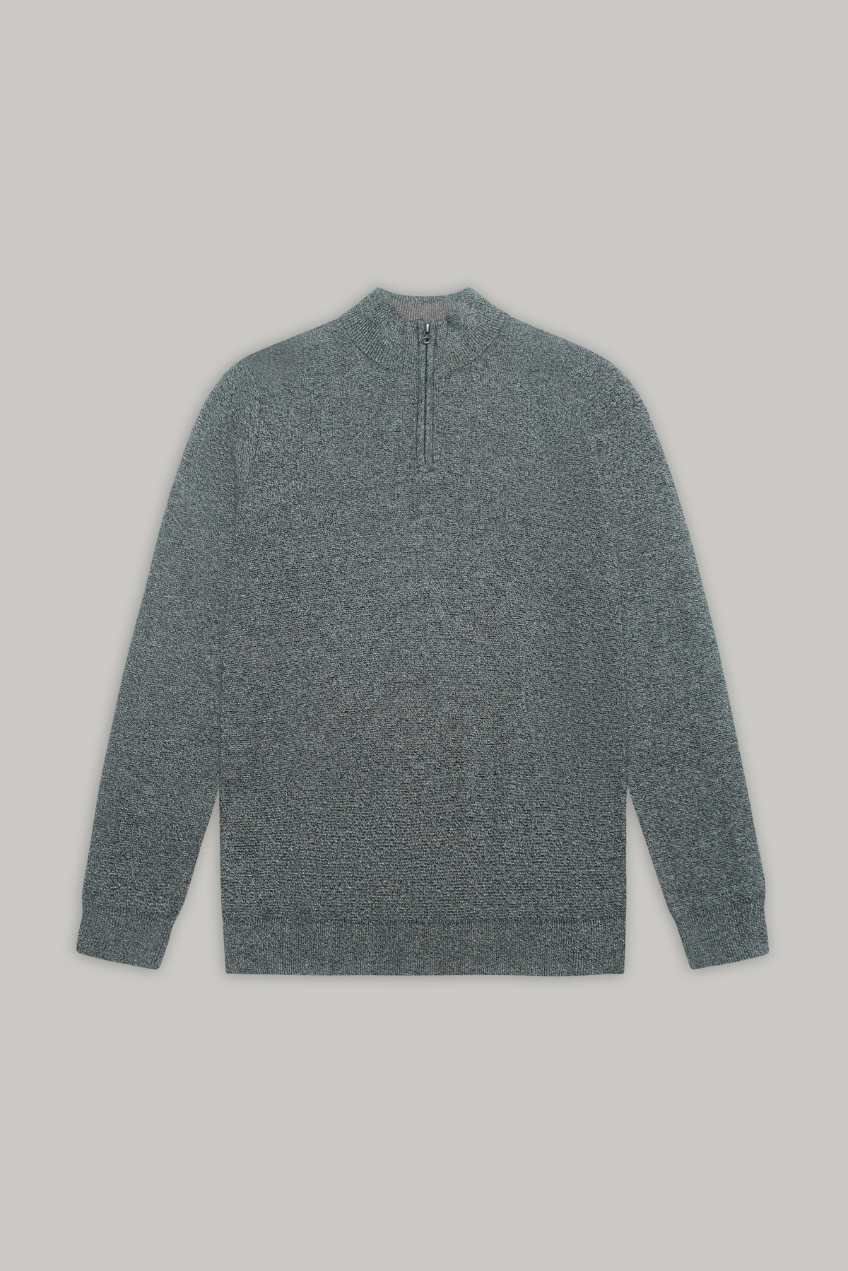 Jimmy Quarter Zip - Grey White - Wear London