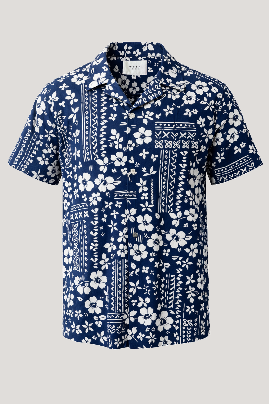 Dano Short Sleeve Shirt - Navy Jungle - Wear London