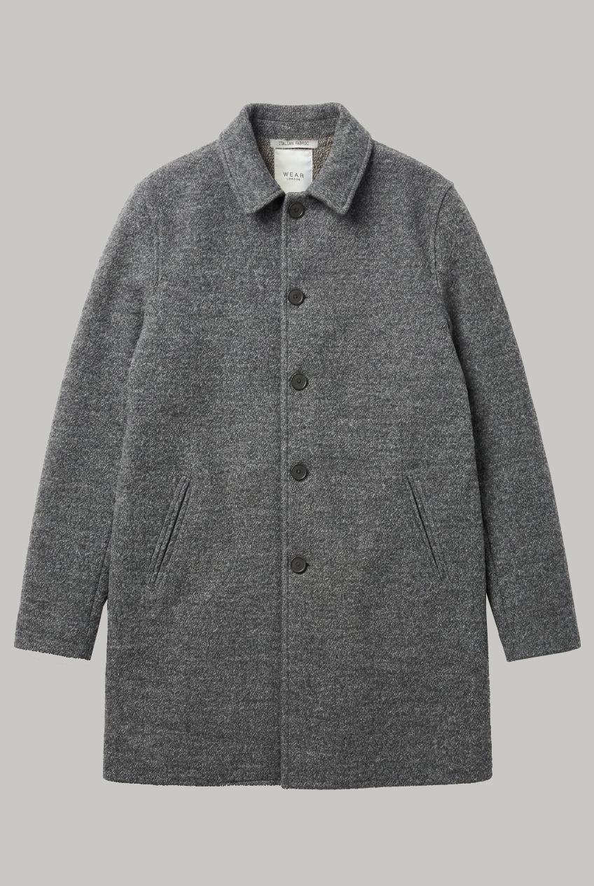 London Mac - Boiled Wool Grey - Wear London