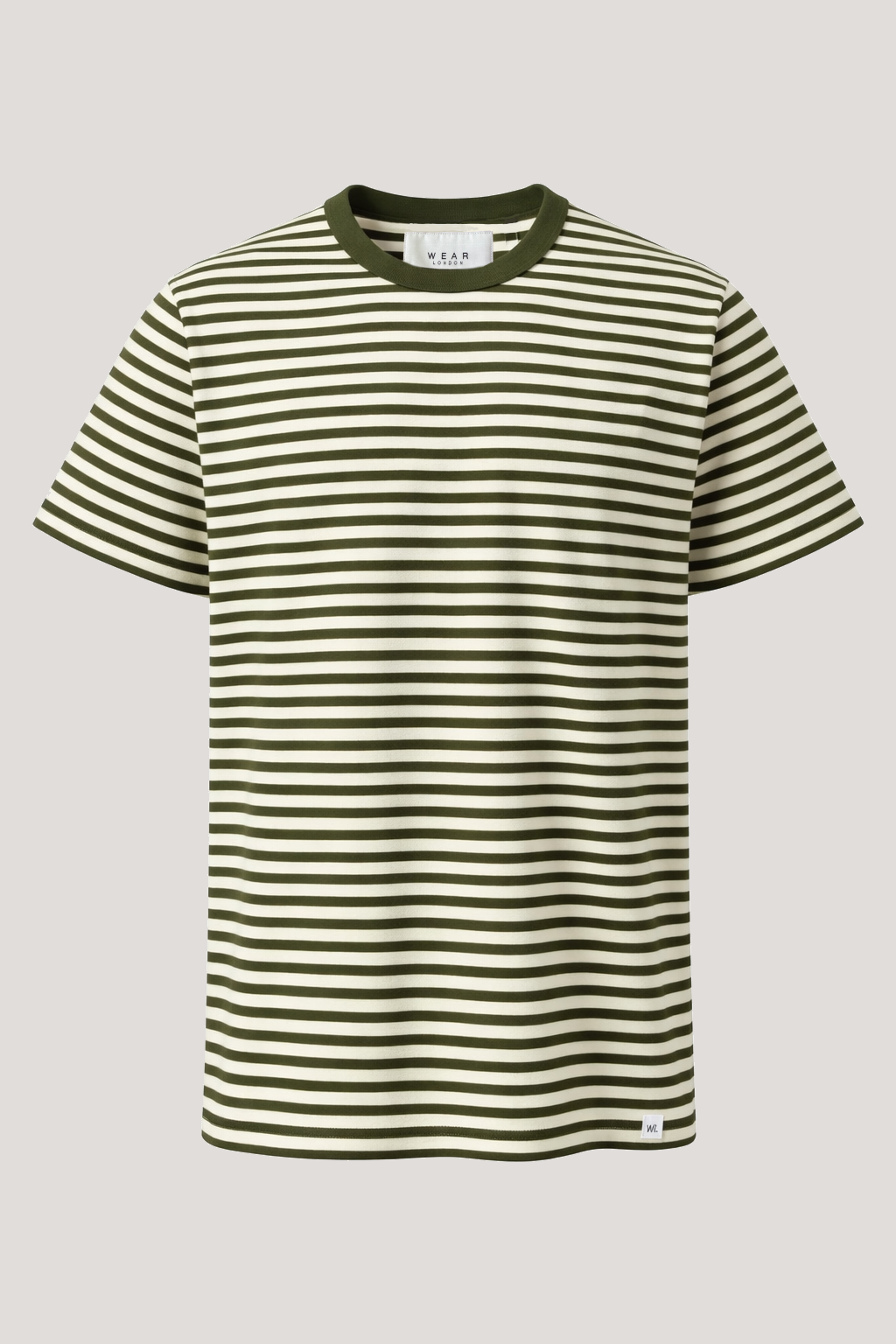 Gerard - Stripe T-Shirt - Off White Khaki - Wear London