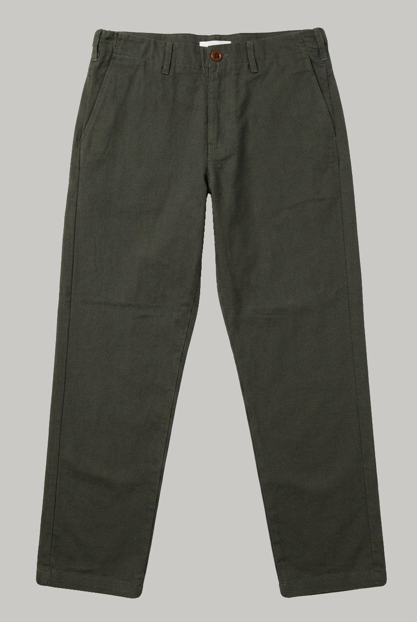 Wentworth Trouser - Olive Cotton Linen - Wear London