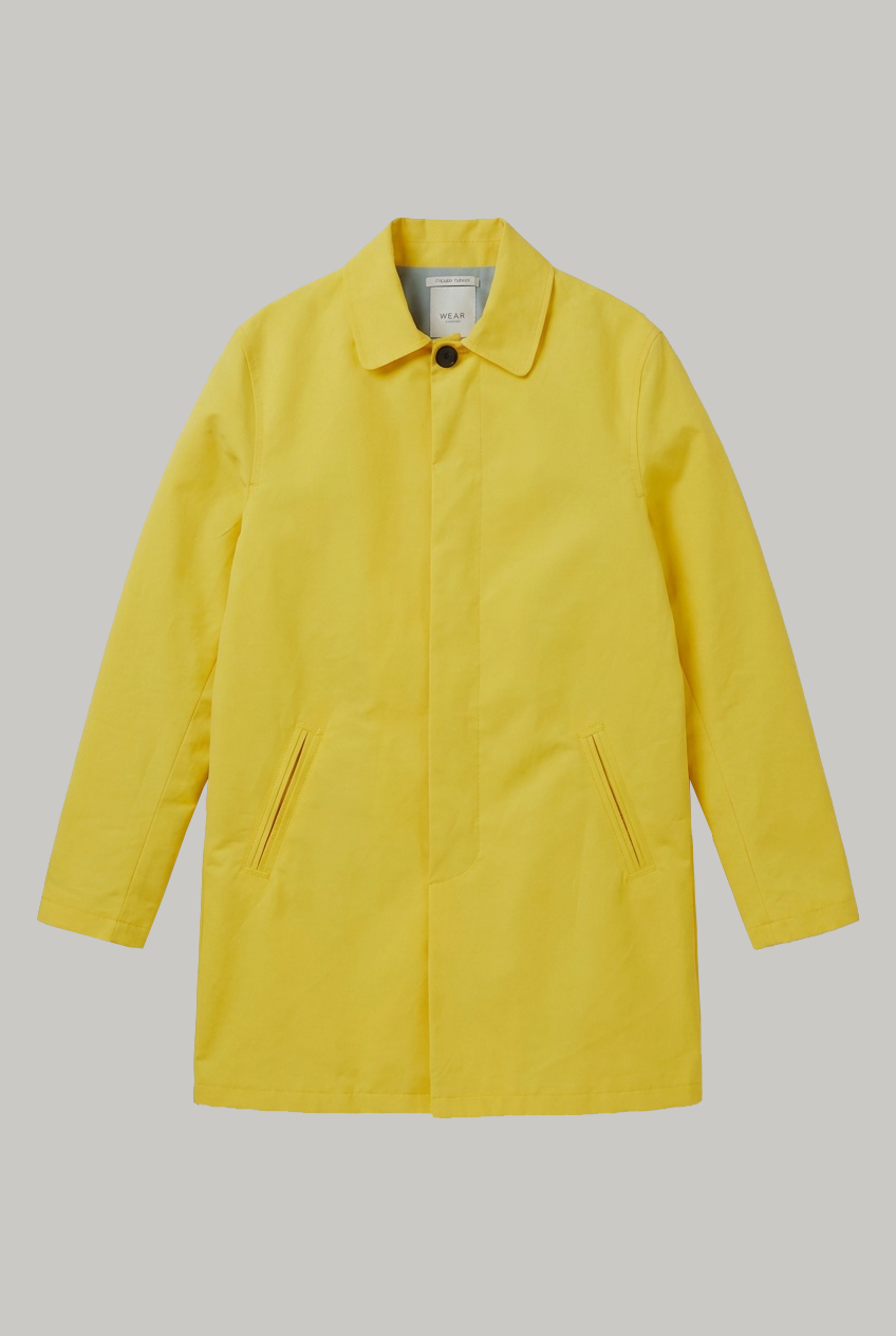 London Spring Lined Rain Mac - Lemon - Wear London