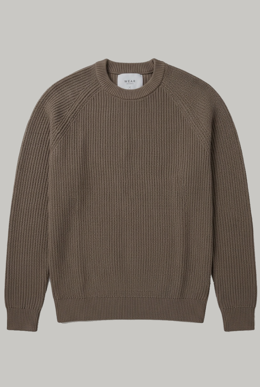 Hailey Raglan Knit - Mushroom - Wear London