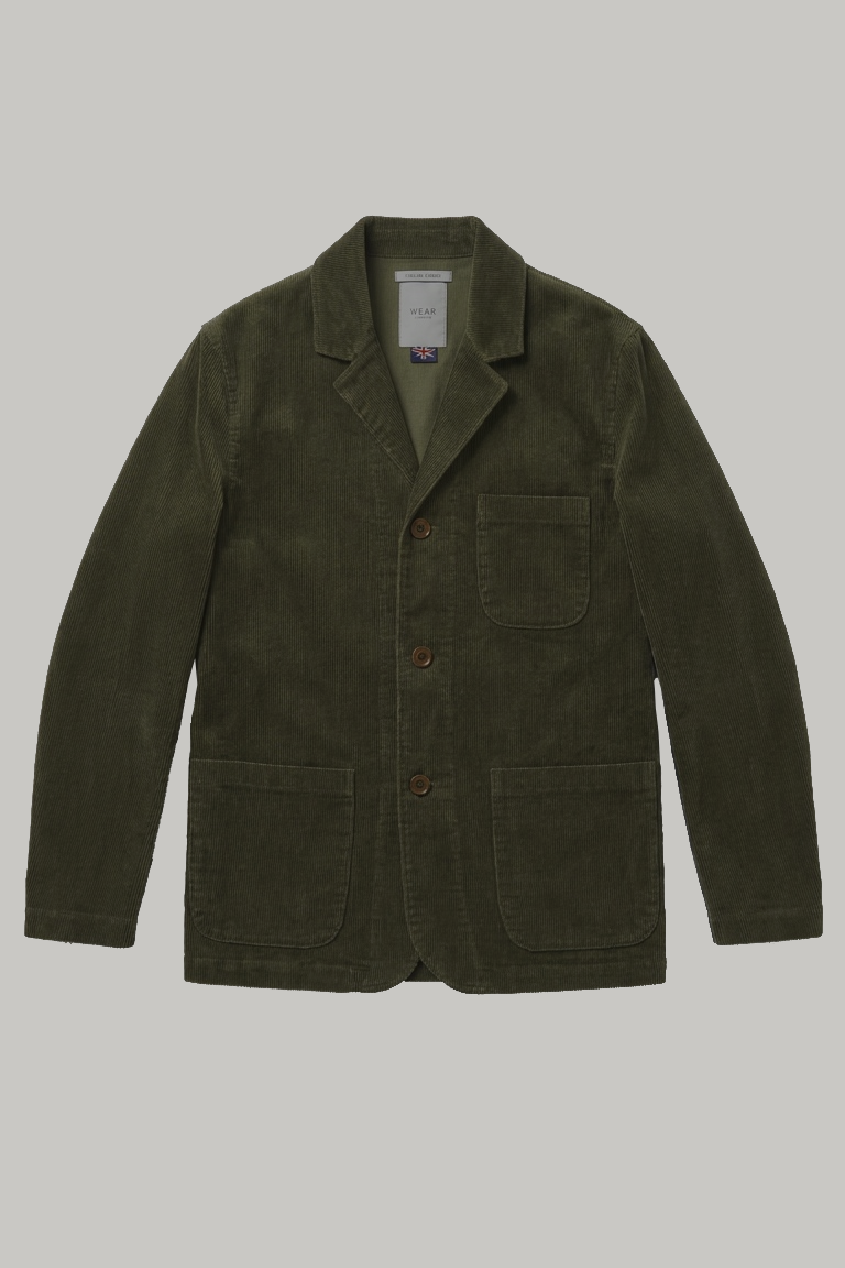The Pearlman Casual Blazer - Olive Corduroy - Wear London
