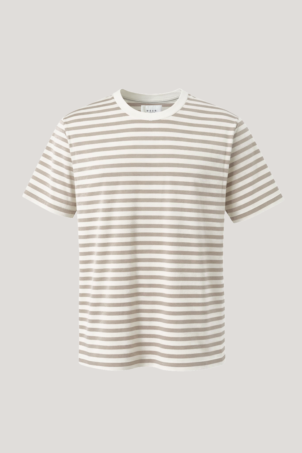 Pirata- Stripe T-Shirt -Taupe Ecru - Wear London