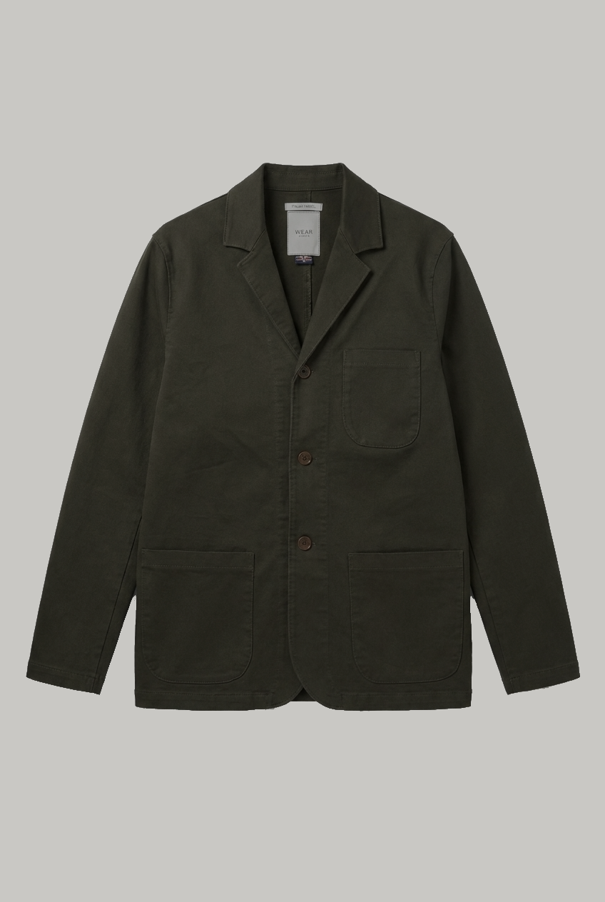 The Pearlman Casual Blazer - Dark Olive Superflex - Wear London