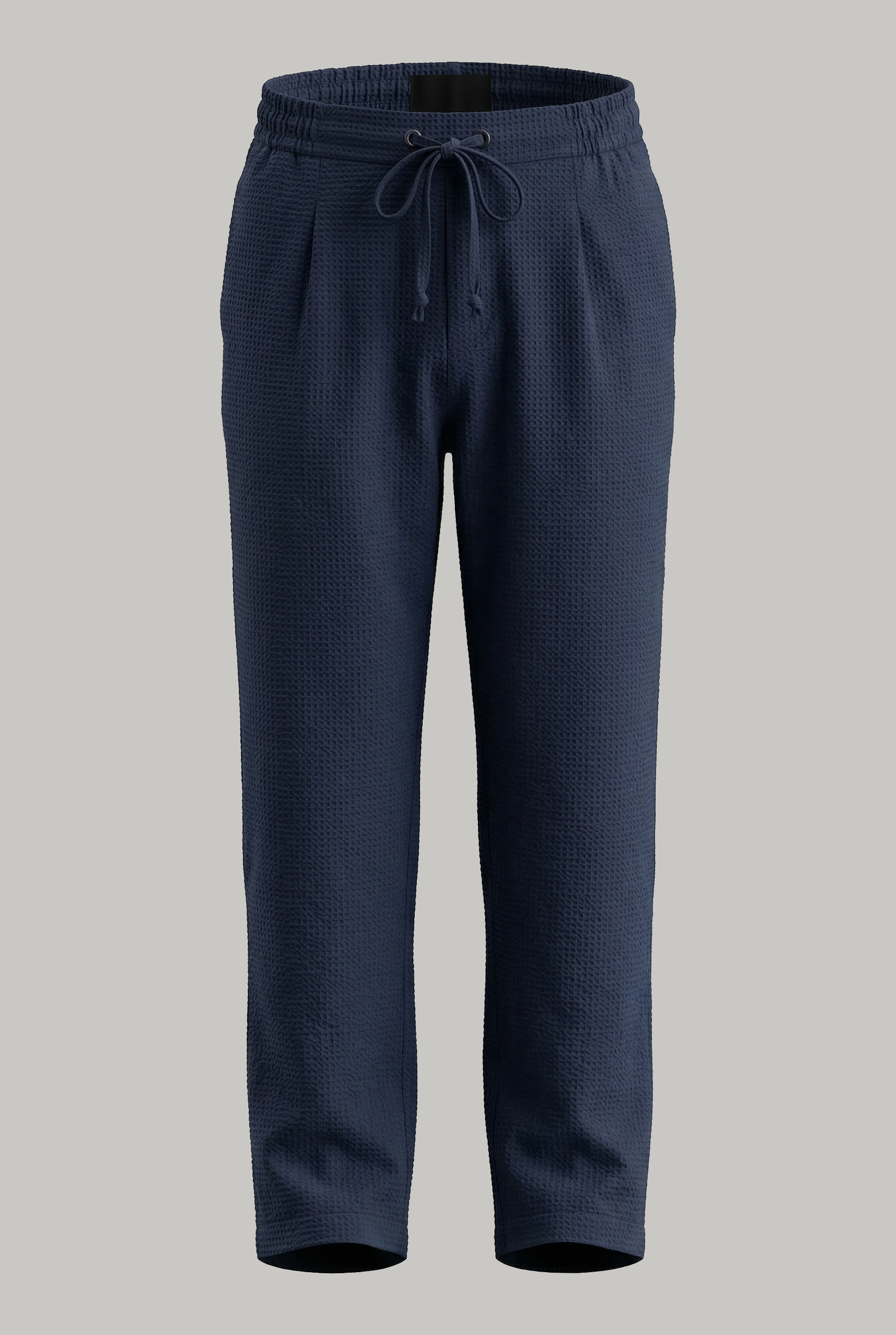 Hansen Trouser - Navy Seersucker - Wear London