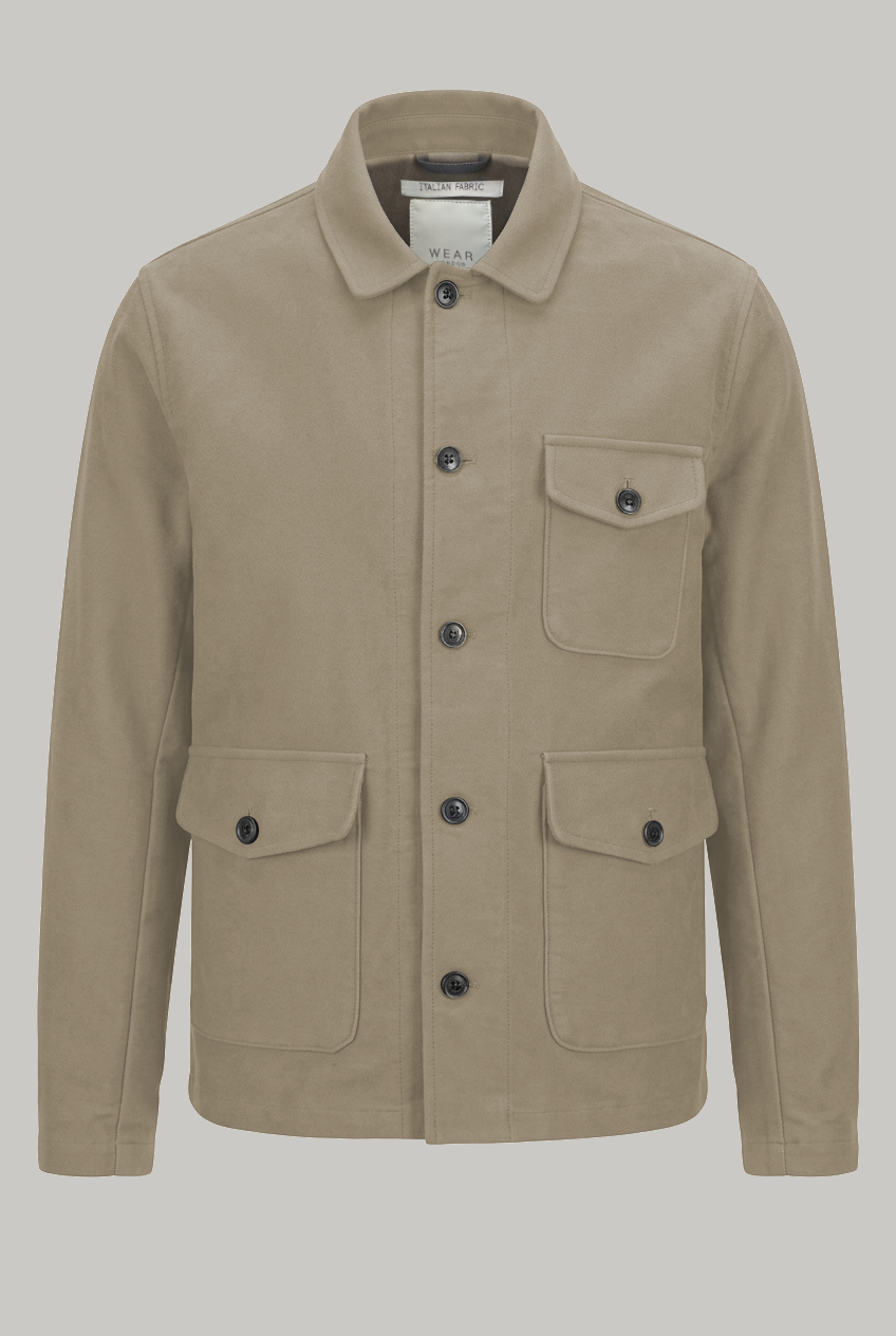 Lauchlan Shacket - Mushroom Moleskin - Wear London