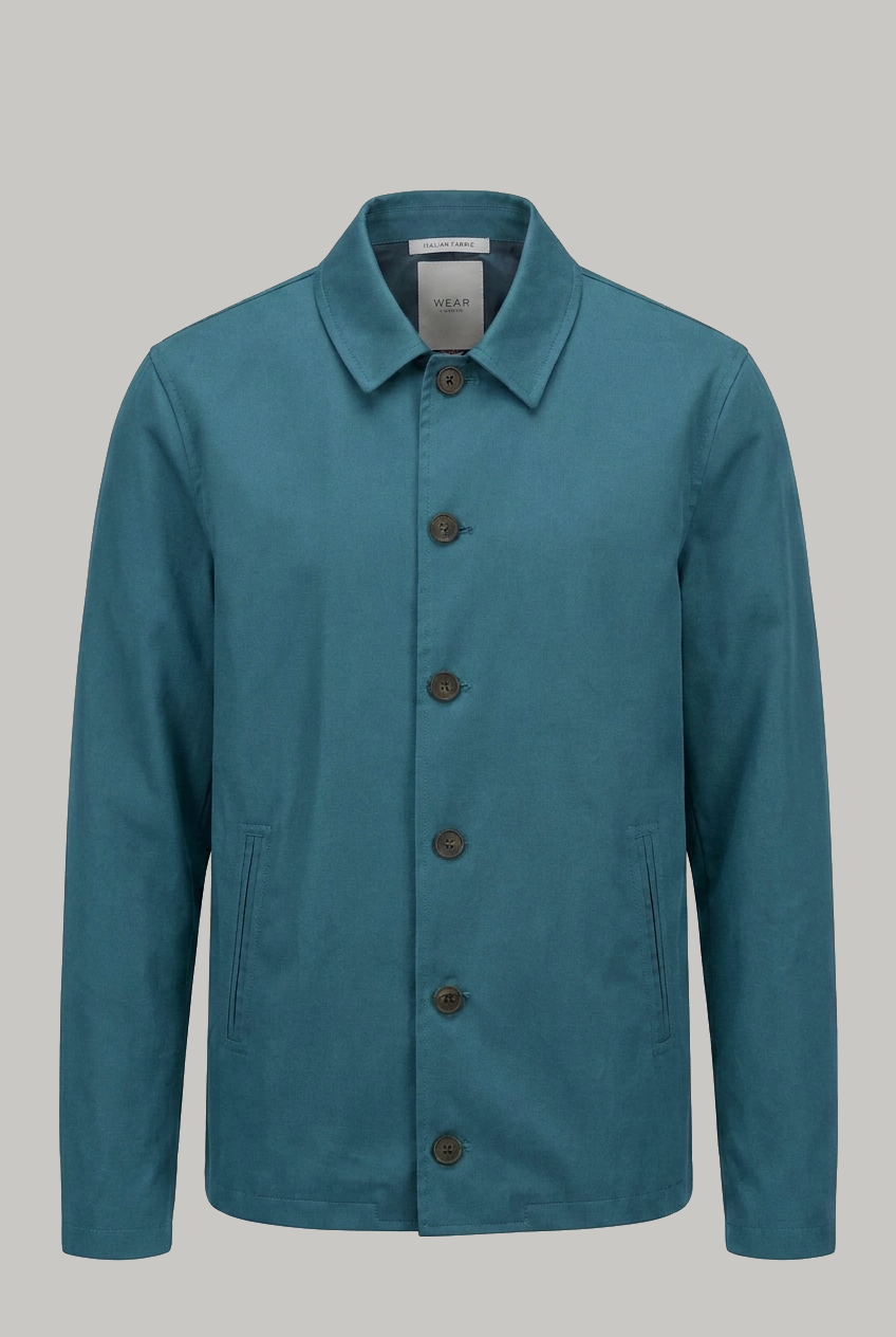 Sherratt Harrington Lined - Showerproof Petrol Blue - Wear London