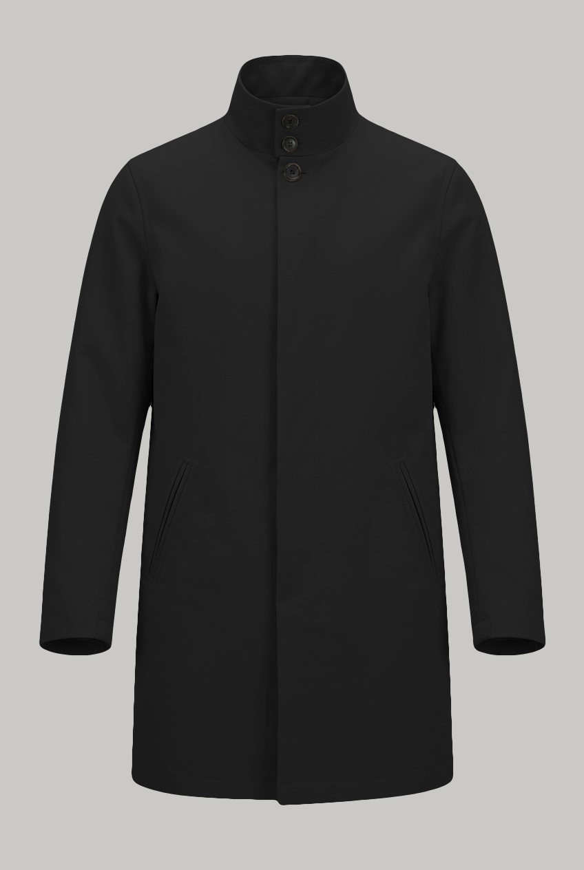 Finsbury Funnel Mac - Black Dx - Wear London