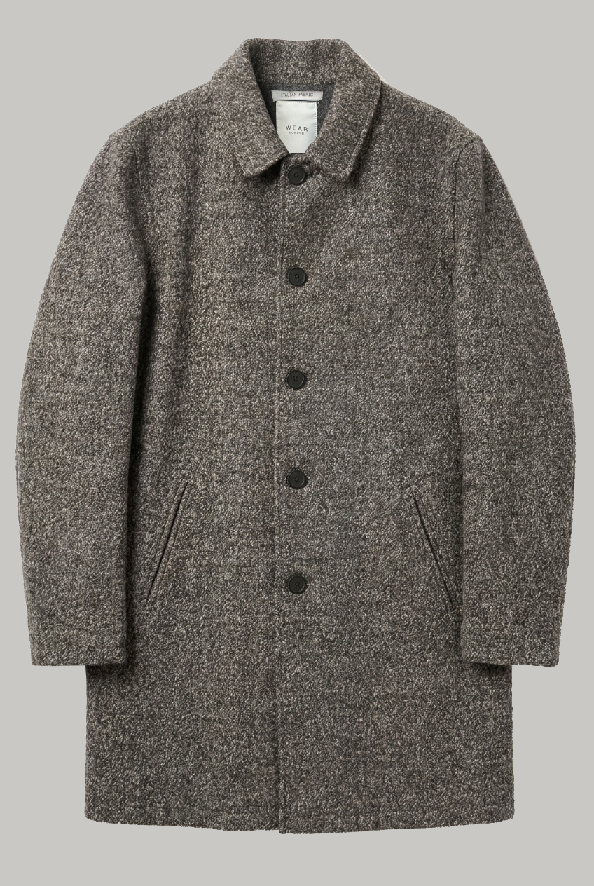 London Mac - Boiled Wool Brown - Wear London