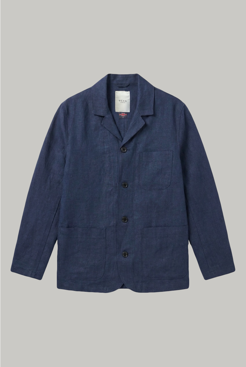 Tuxford Casual Blazer - Navy 100% Linen - Wear London