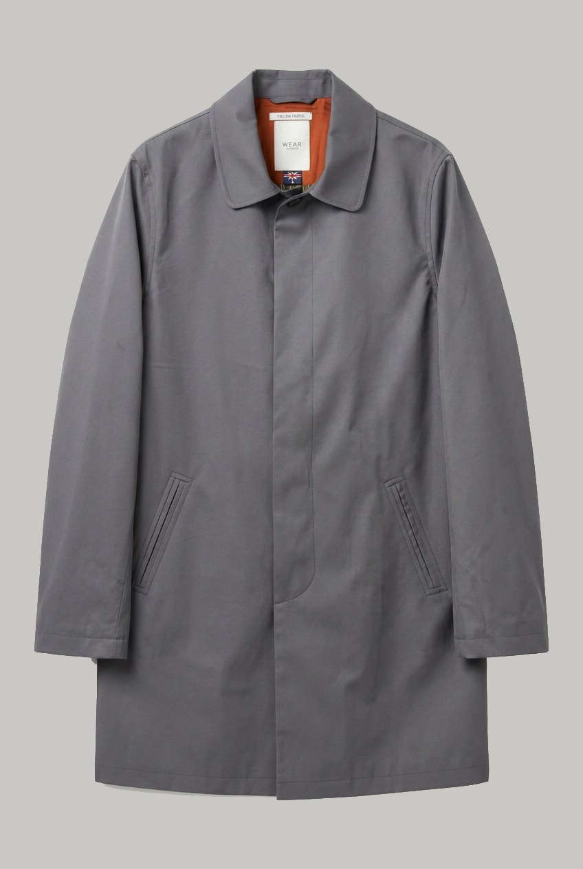 London Lined Rain Mac - Grey - Wear London