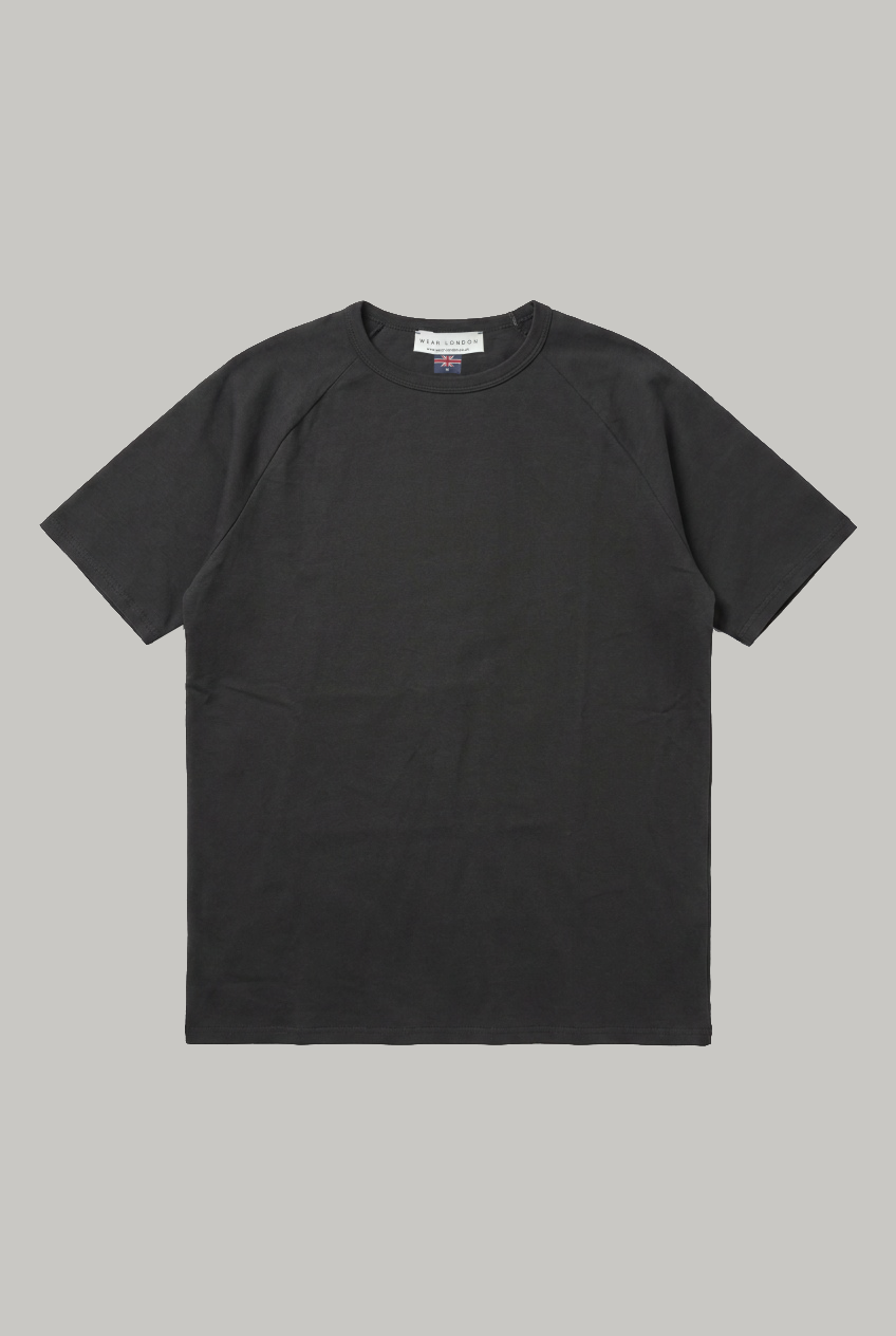Hoxton Raglan Sleeve Fitted T-shirt - Grey - Wear London