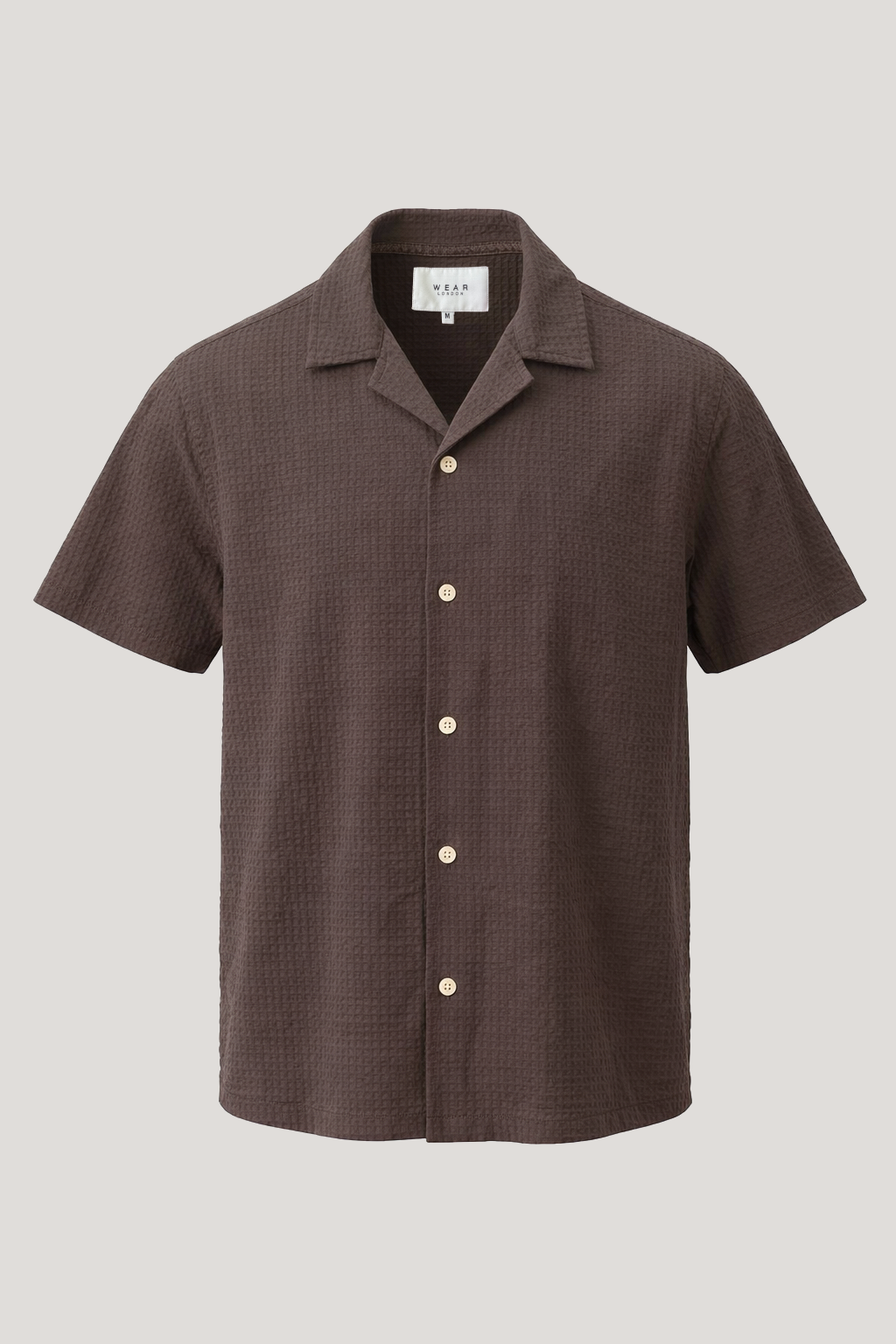 Wilkes Revere Short Sleeve Shirt - Chocolate - Wear London
