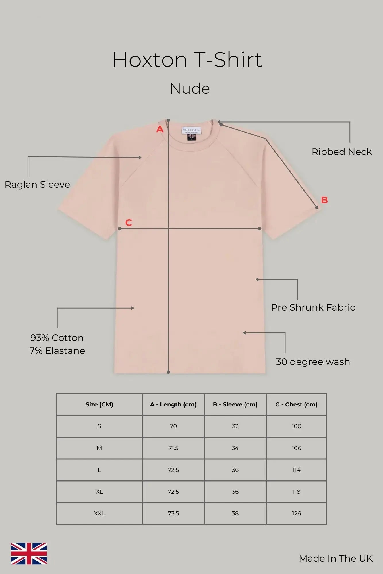 Hoxton T-shirt - Nude - Wear London