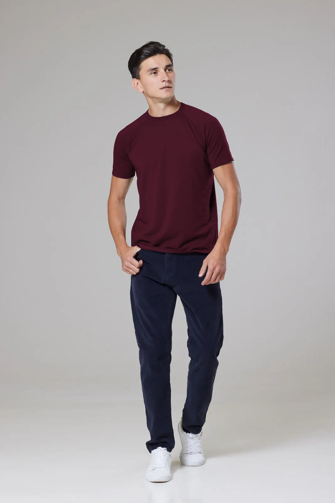 Hoxton T-Shirt - Burgundy - Wear London