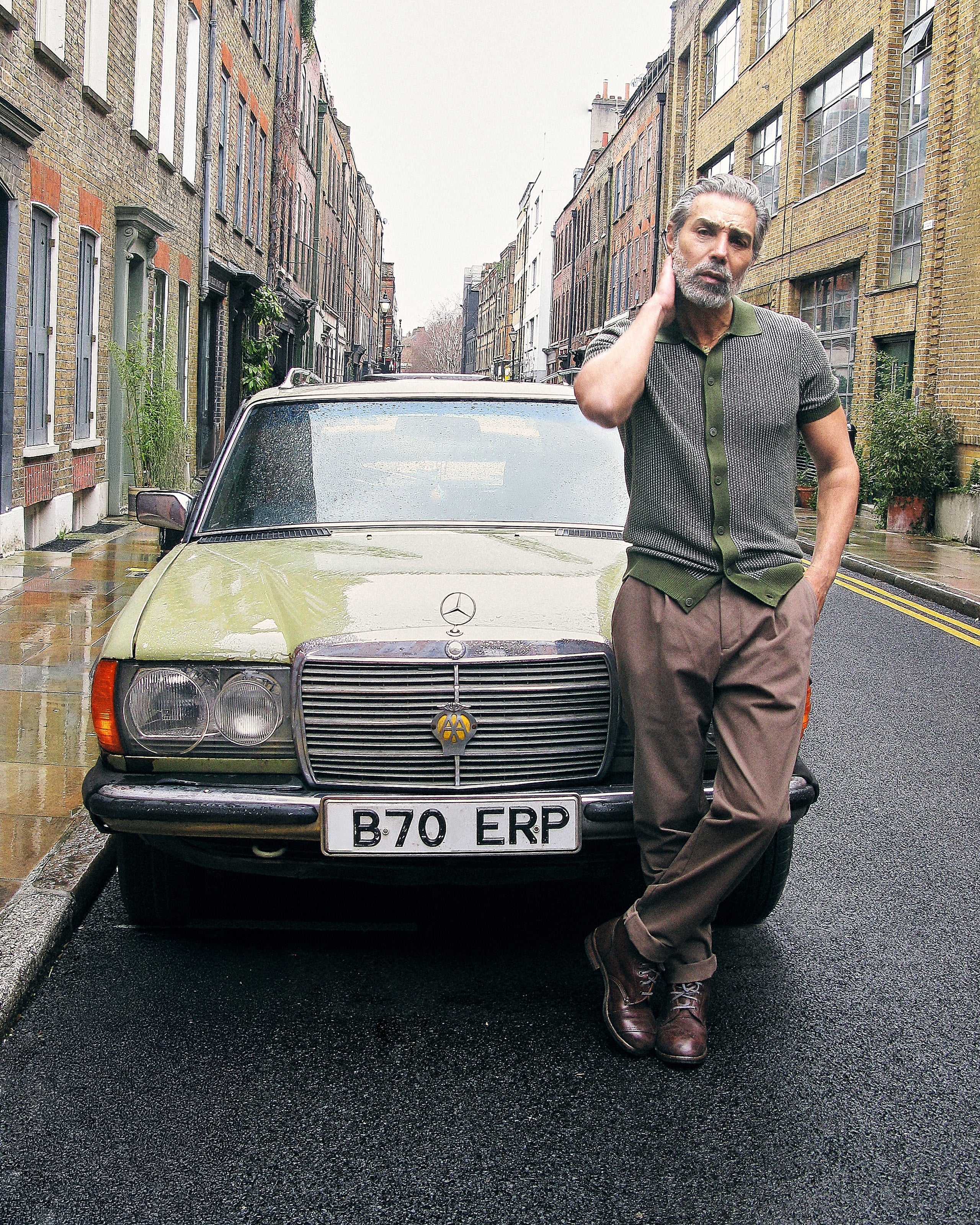 Lambeth - Button Through Knitwear - Olive - Wear London