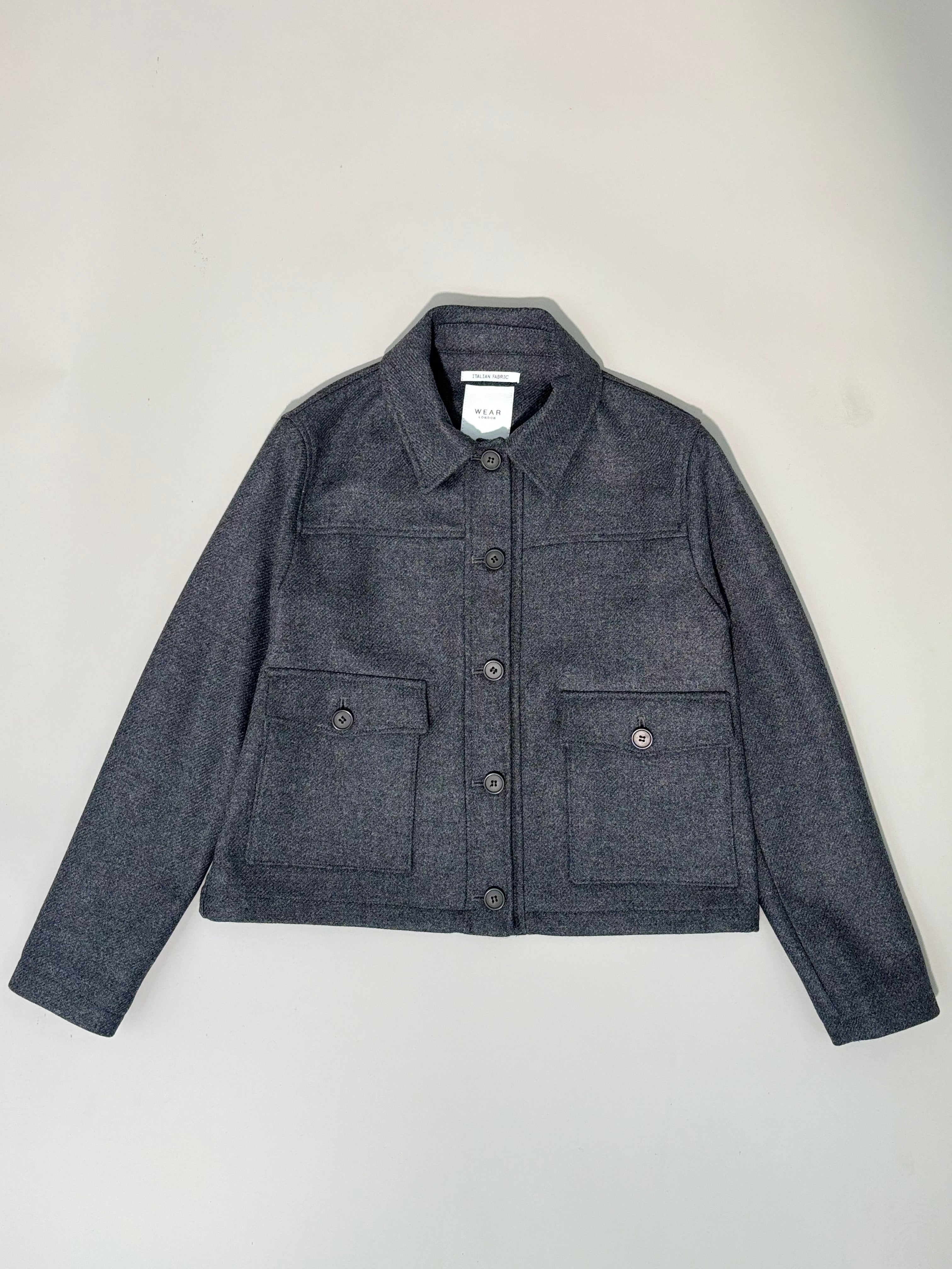 Ruby wool coat - Birbo Twill Grey - Wear London