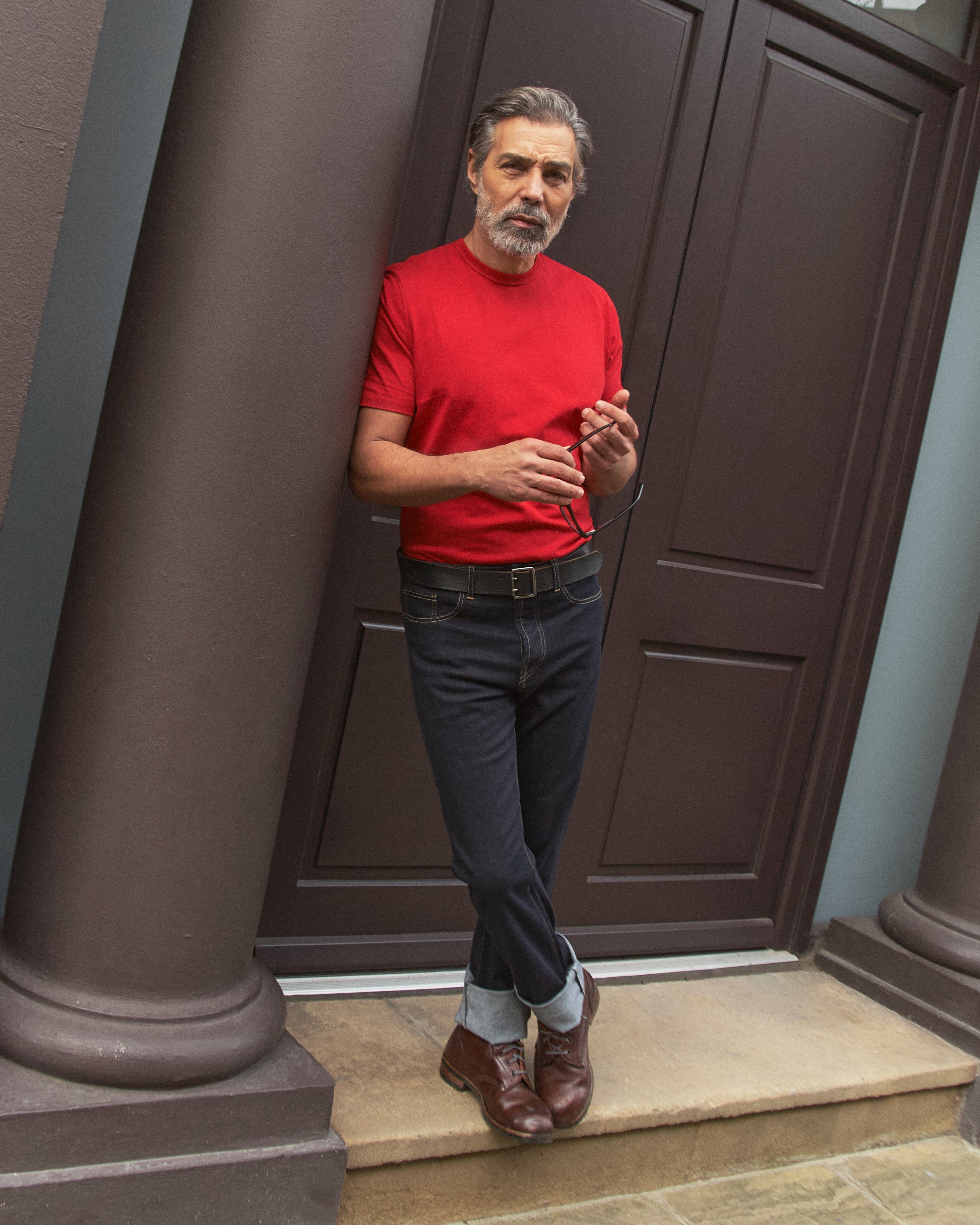 Dalston Heavyweight Cotton T-Shirt - Red - Wear London