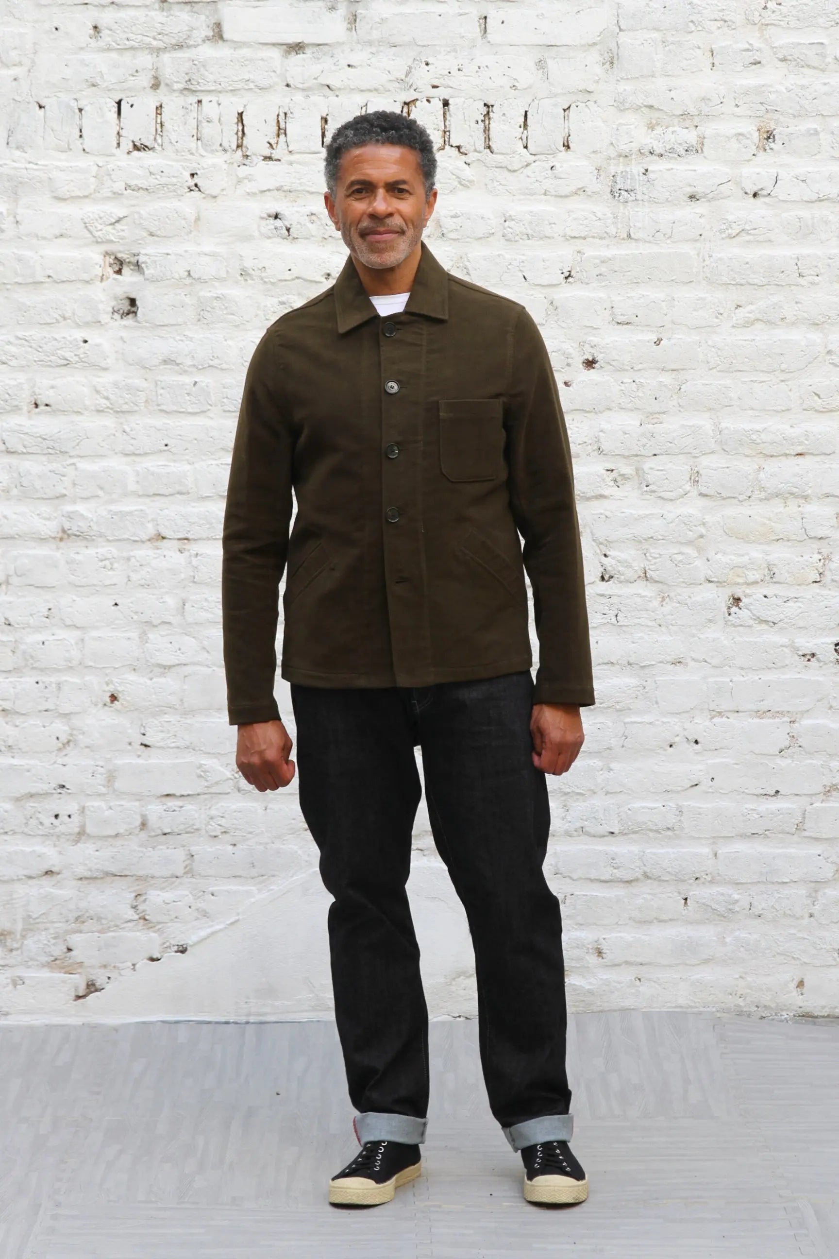 Marchant Jacket - Olive Moleskin - Wear London
