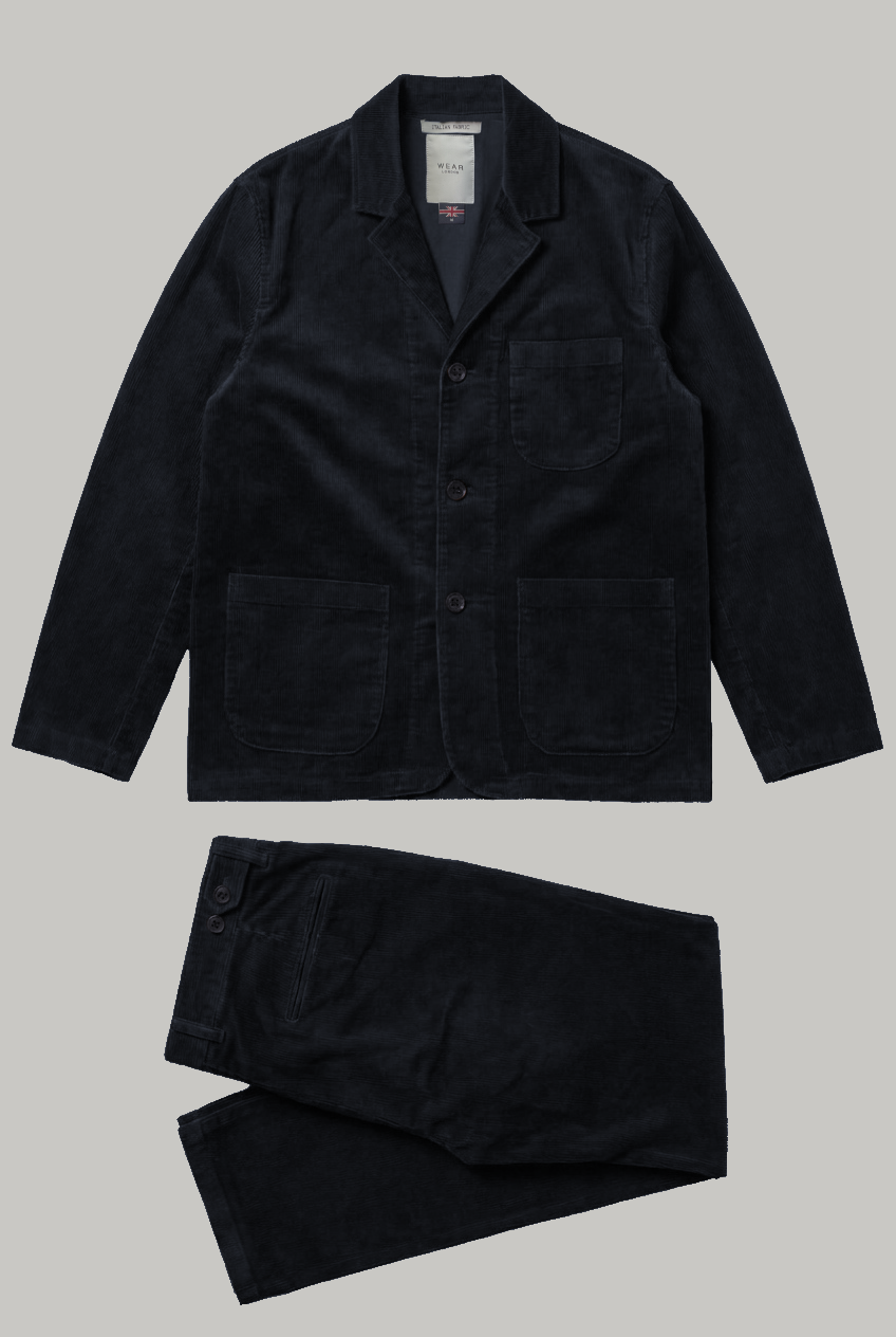 The Corduroy Suit - Navy - Wear London