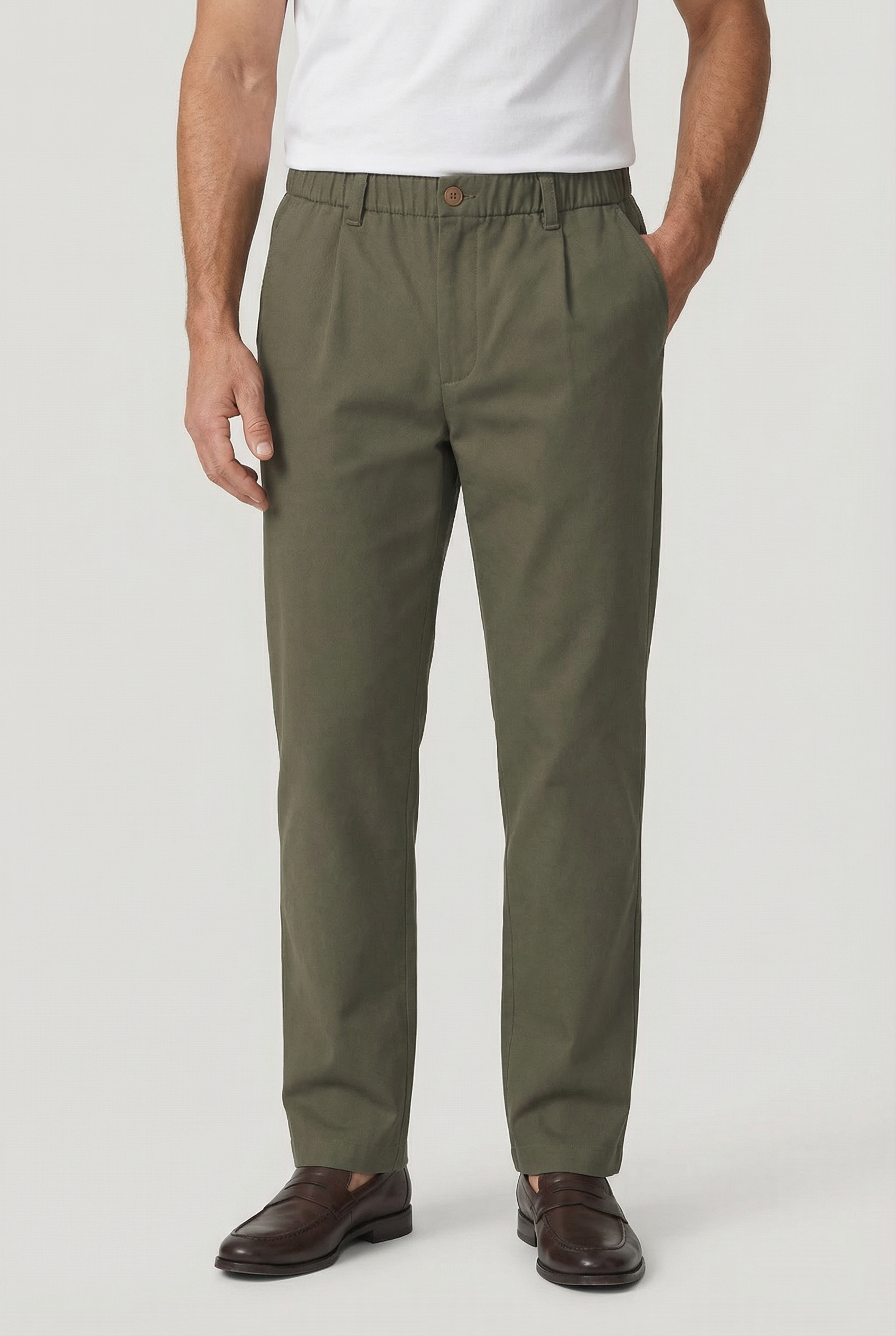 Crispin Chino Comfort Stretch - Cappucino - Wear London