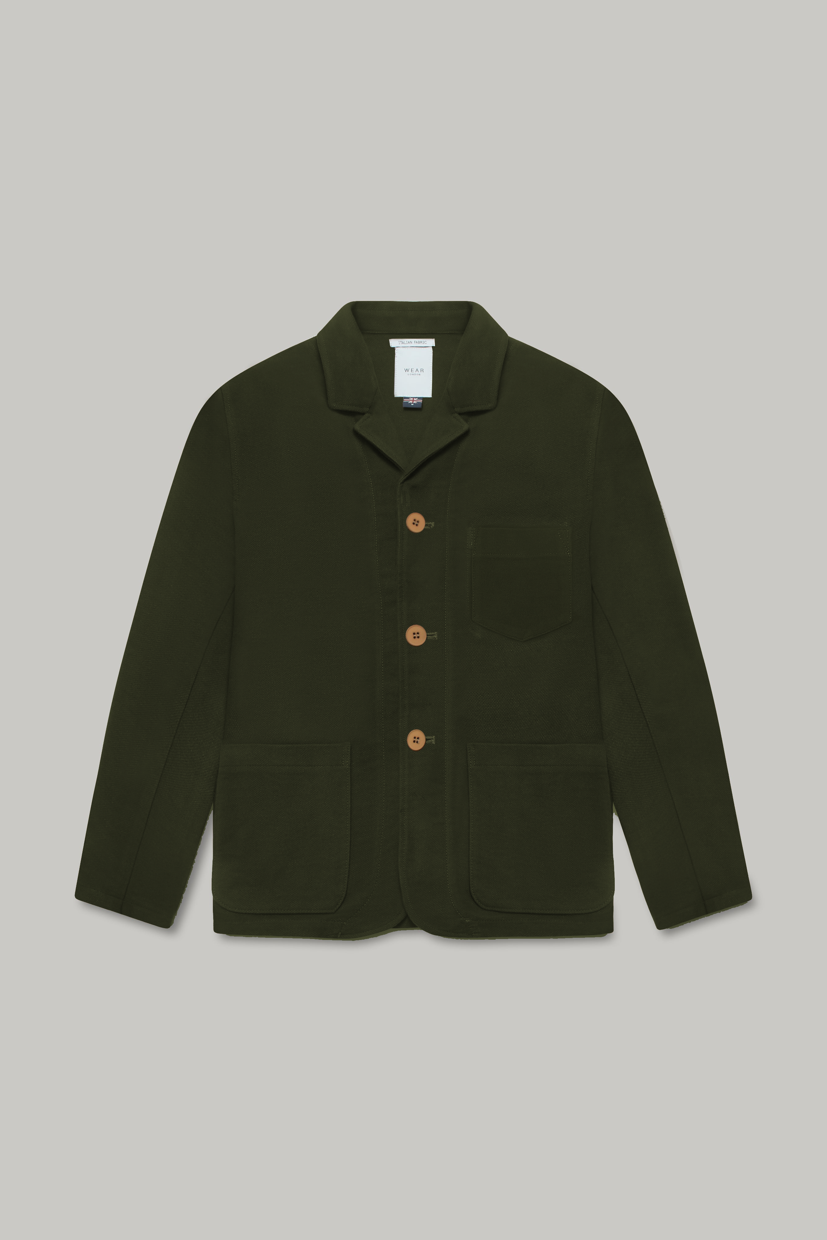 The Pearlman Casual Blazer - Olive Moleskin - Wear London