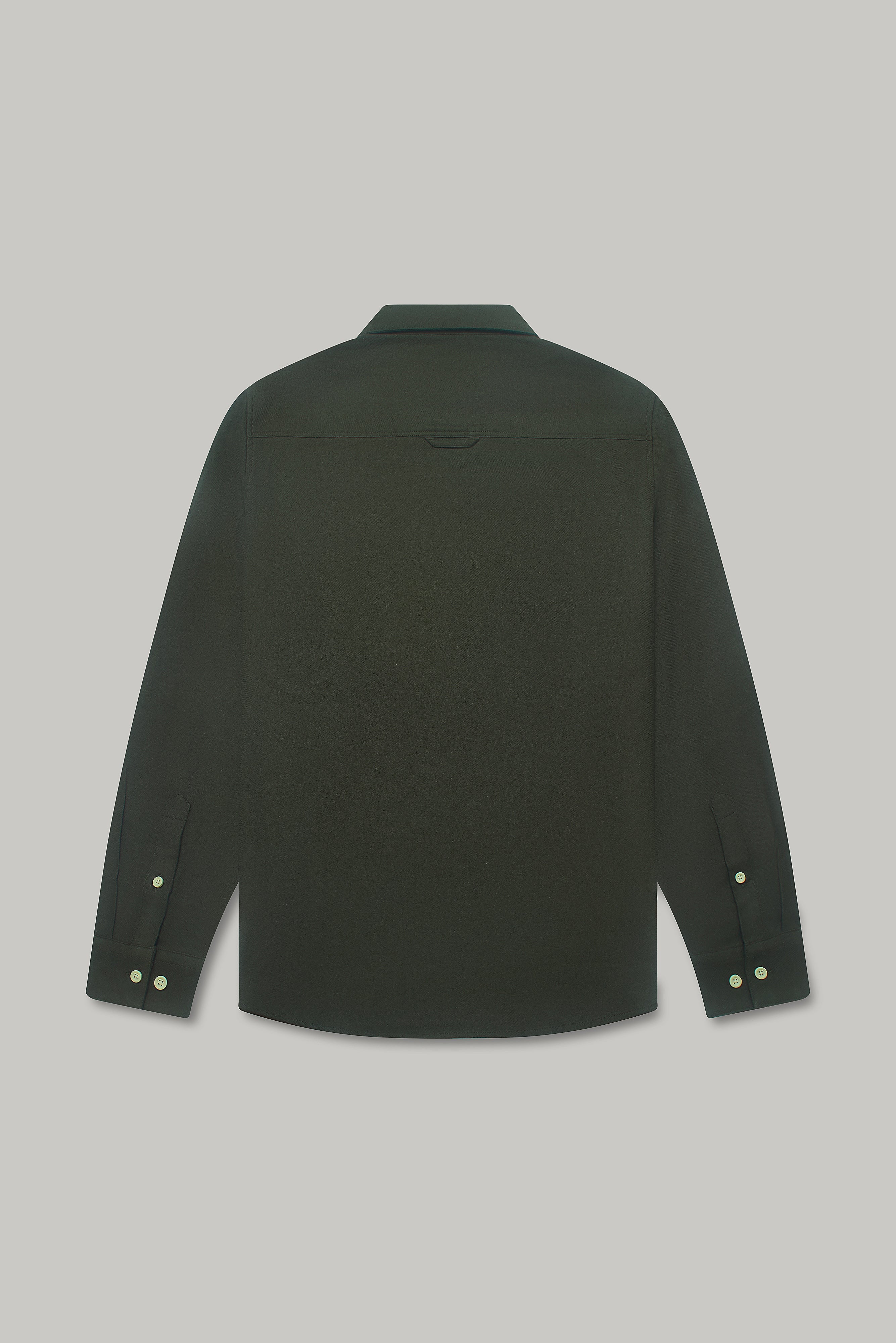 Bobby Flannel Shirt - Dark Khaki - Wear London