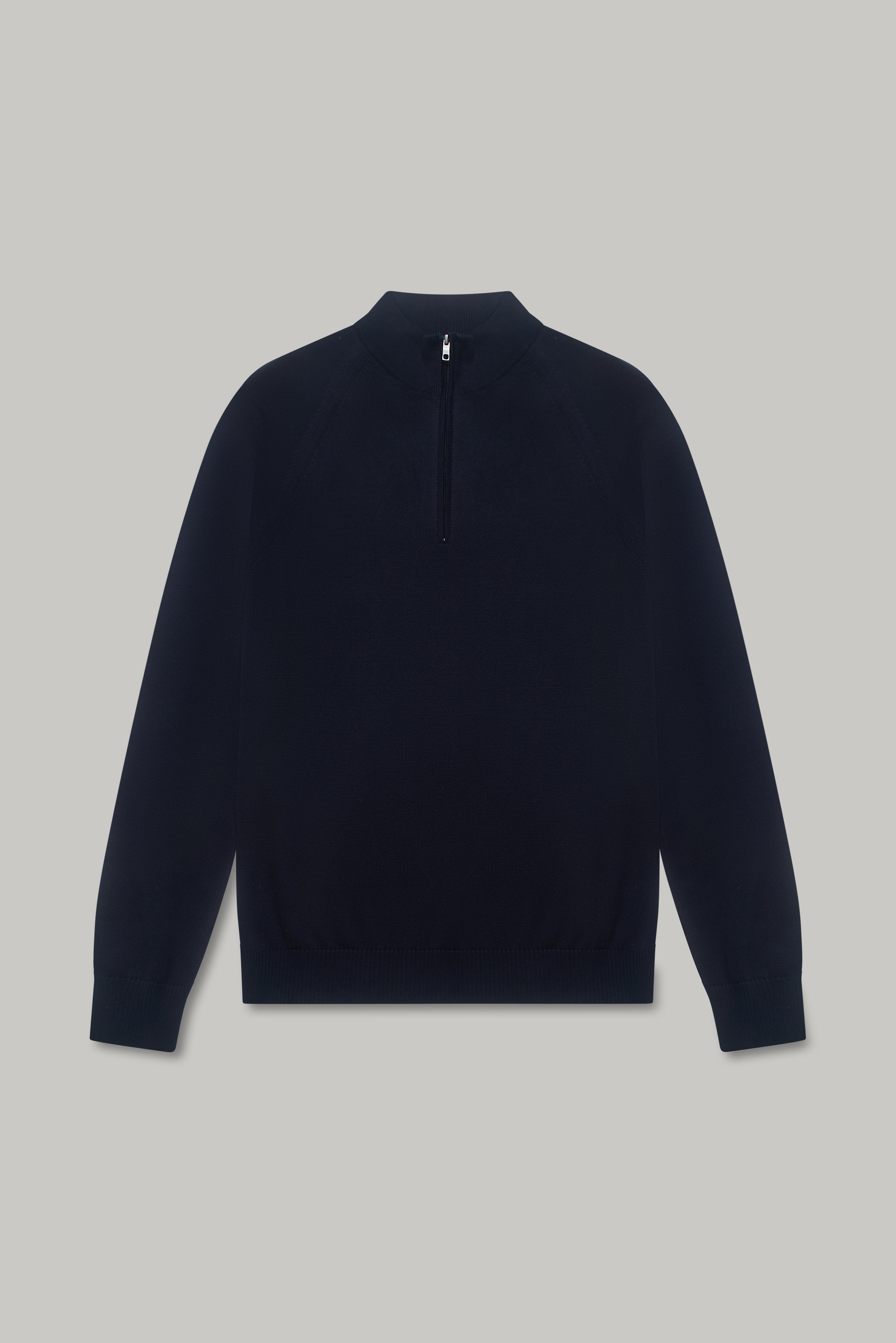 Alfie - Knitwear - Quarter Zip - Navy - Wear London