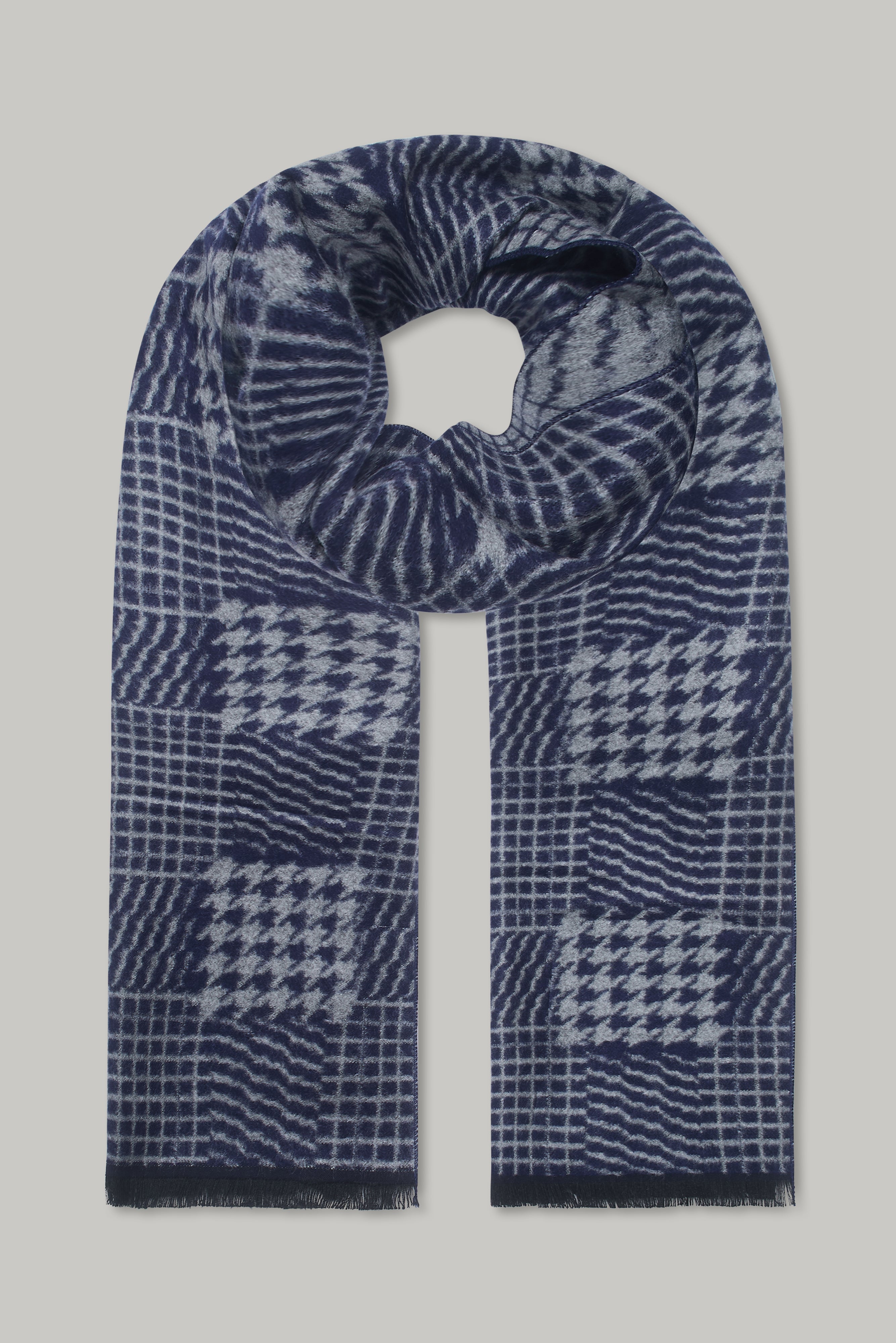 Scarf - Burb Mutli Geo Navy - Wear London