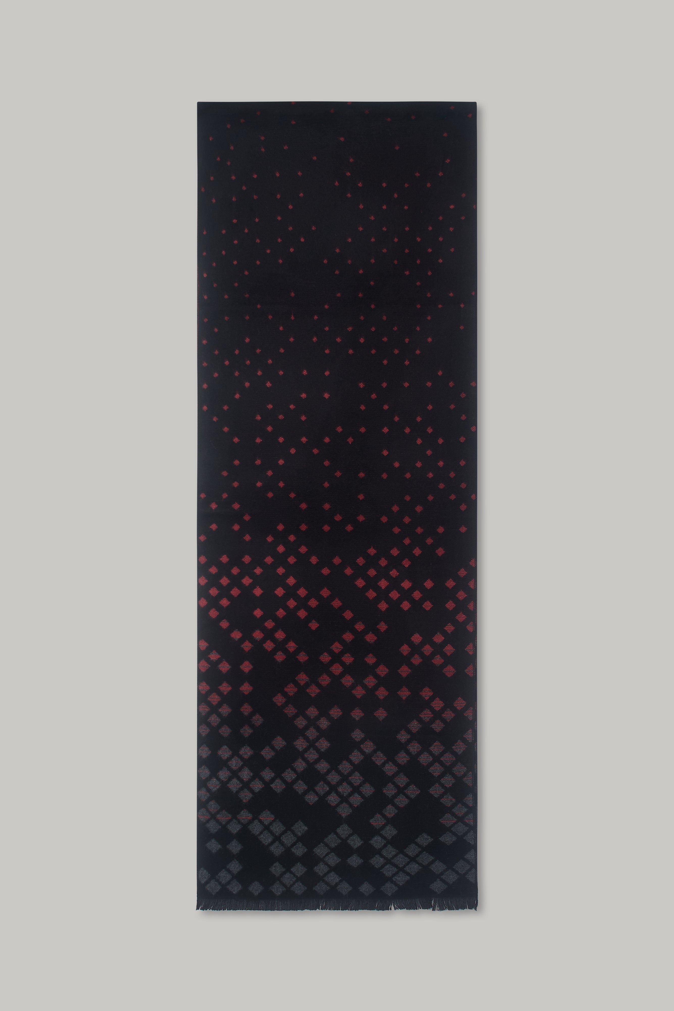 Scarf - Fluorescent Geo Grey / Red - Wear London