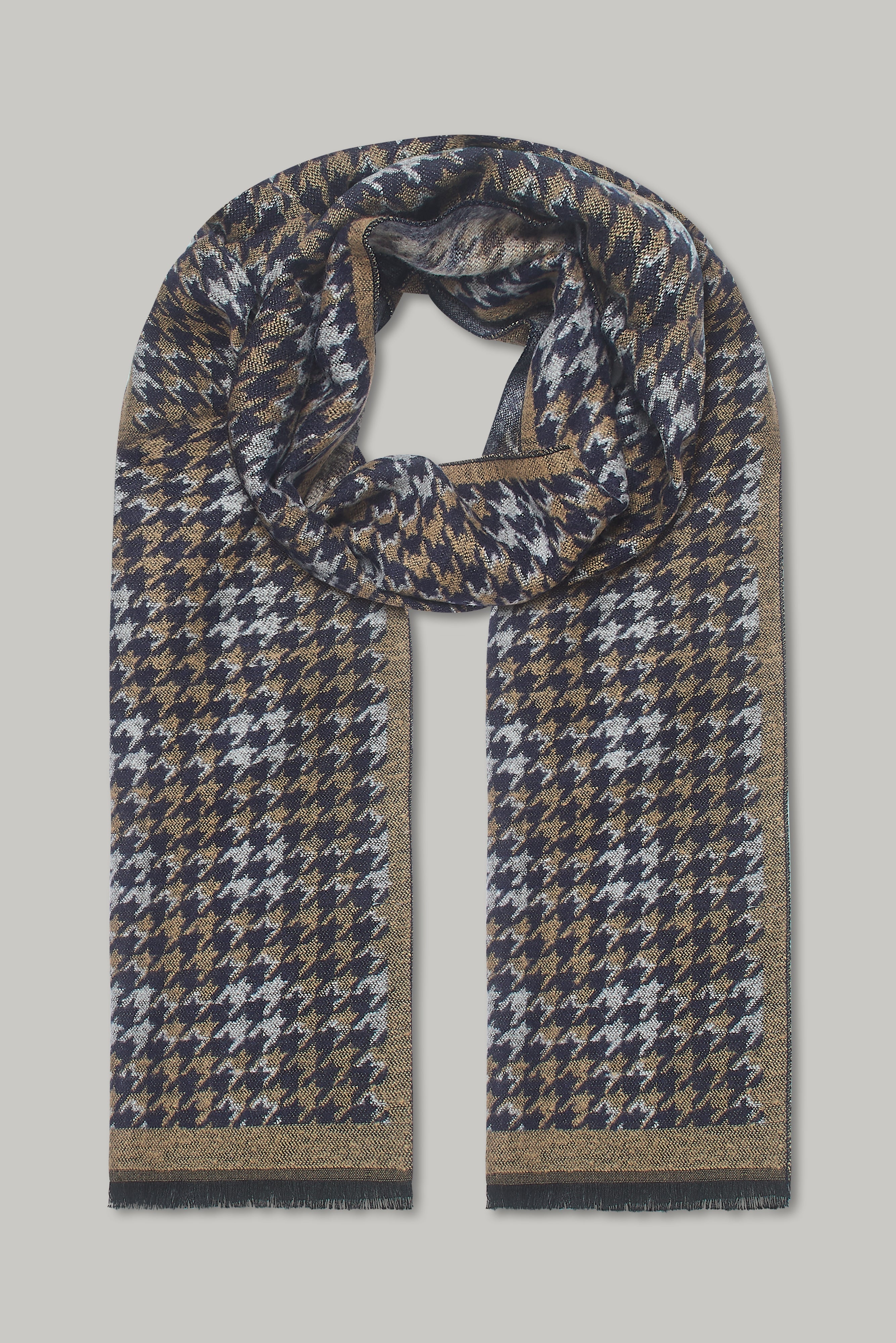 Scarf - Dogtooth Camel - Wear London