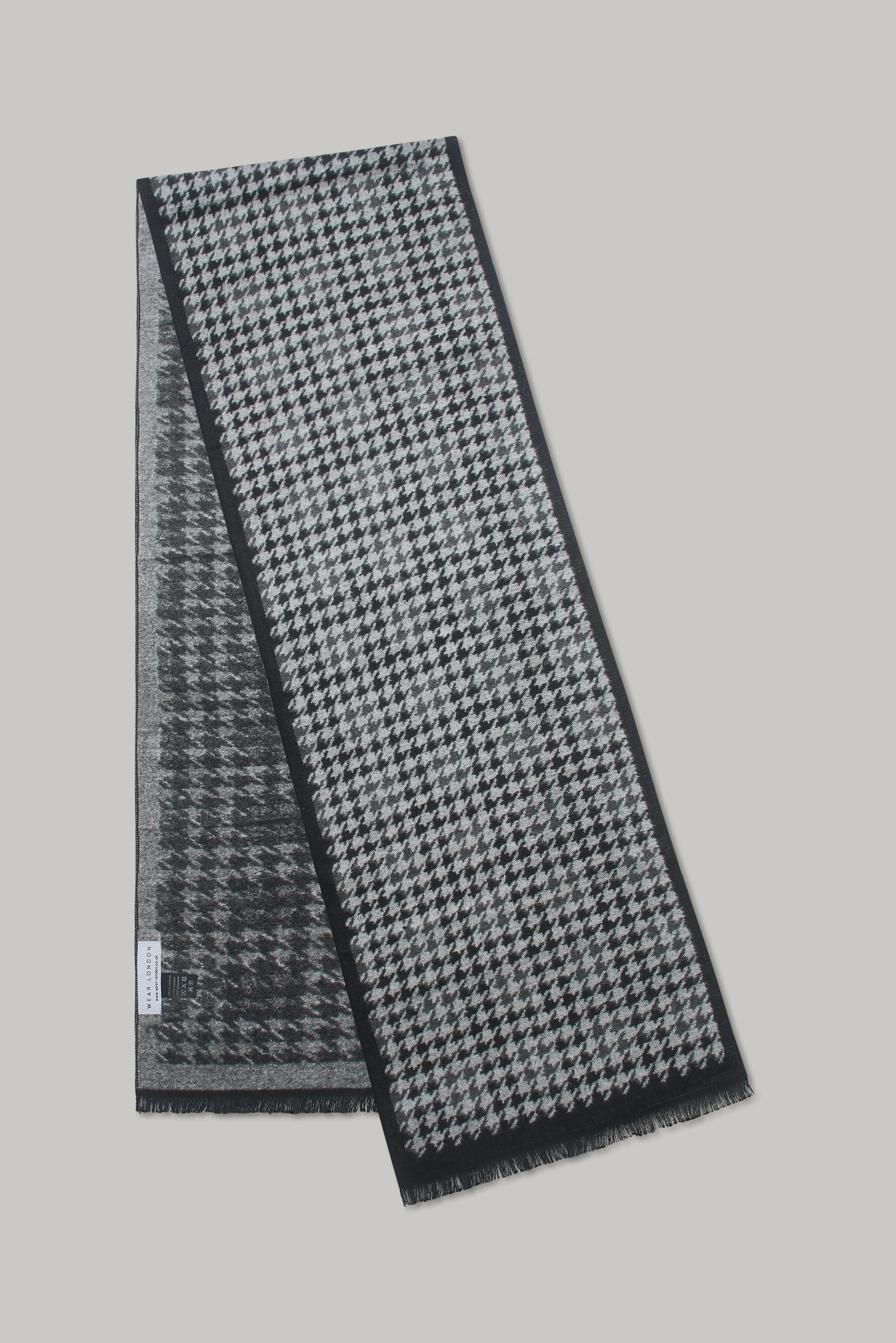 Scarf - Dogtooth Black - Wear London
