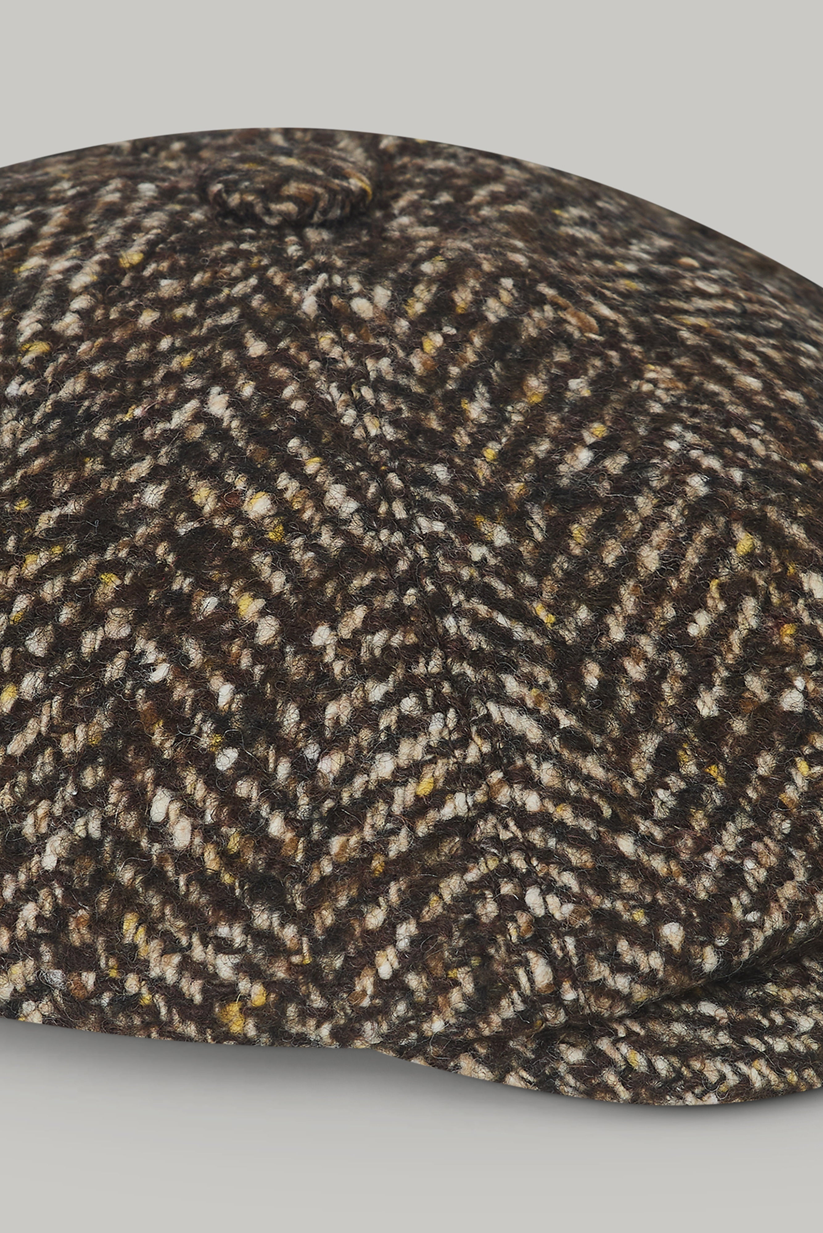 Baker Boy Hat - Brown Herringbone - Wear London