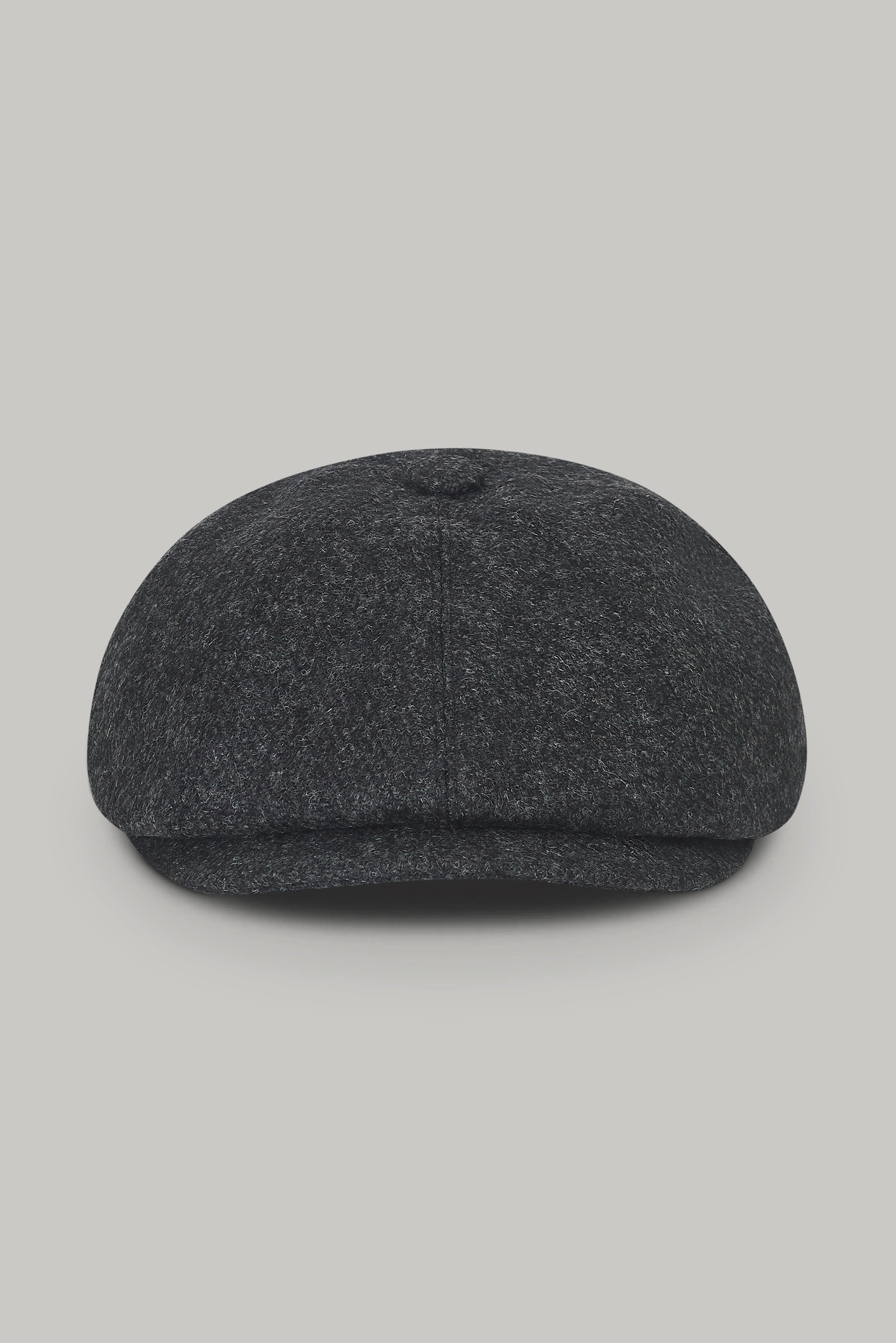 Baker Boy Hat - Plain Charcoal 100% Wool - Wear London