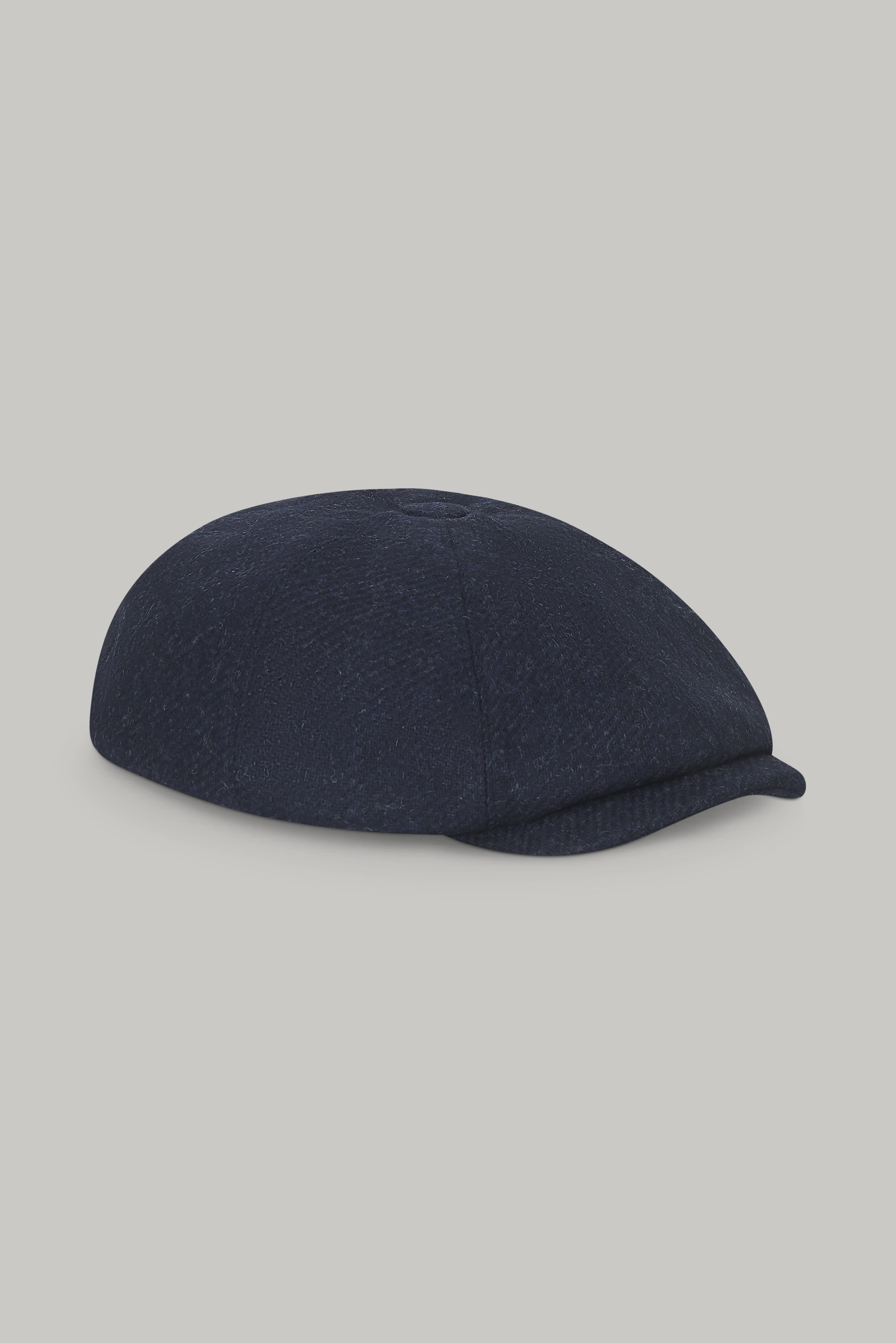 Baker Boy Hat - Plain Navy 100% Wool - Wear London