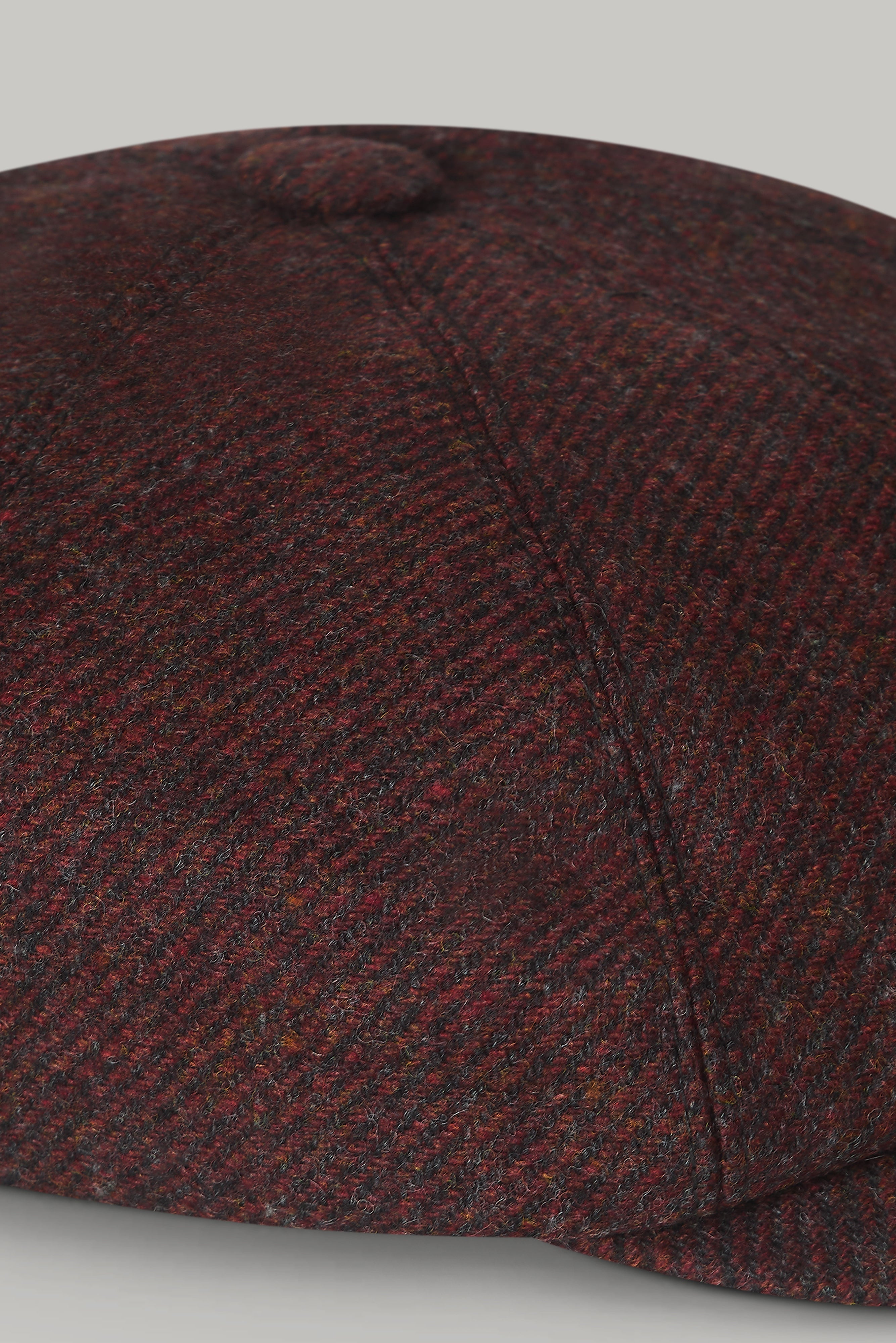 Baker Boy Hat - Plain Bordeaux 100% Wool - Wear London