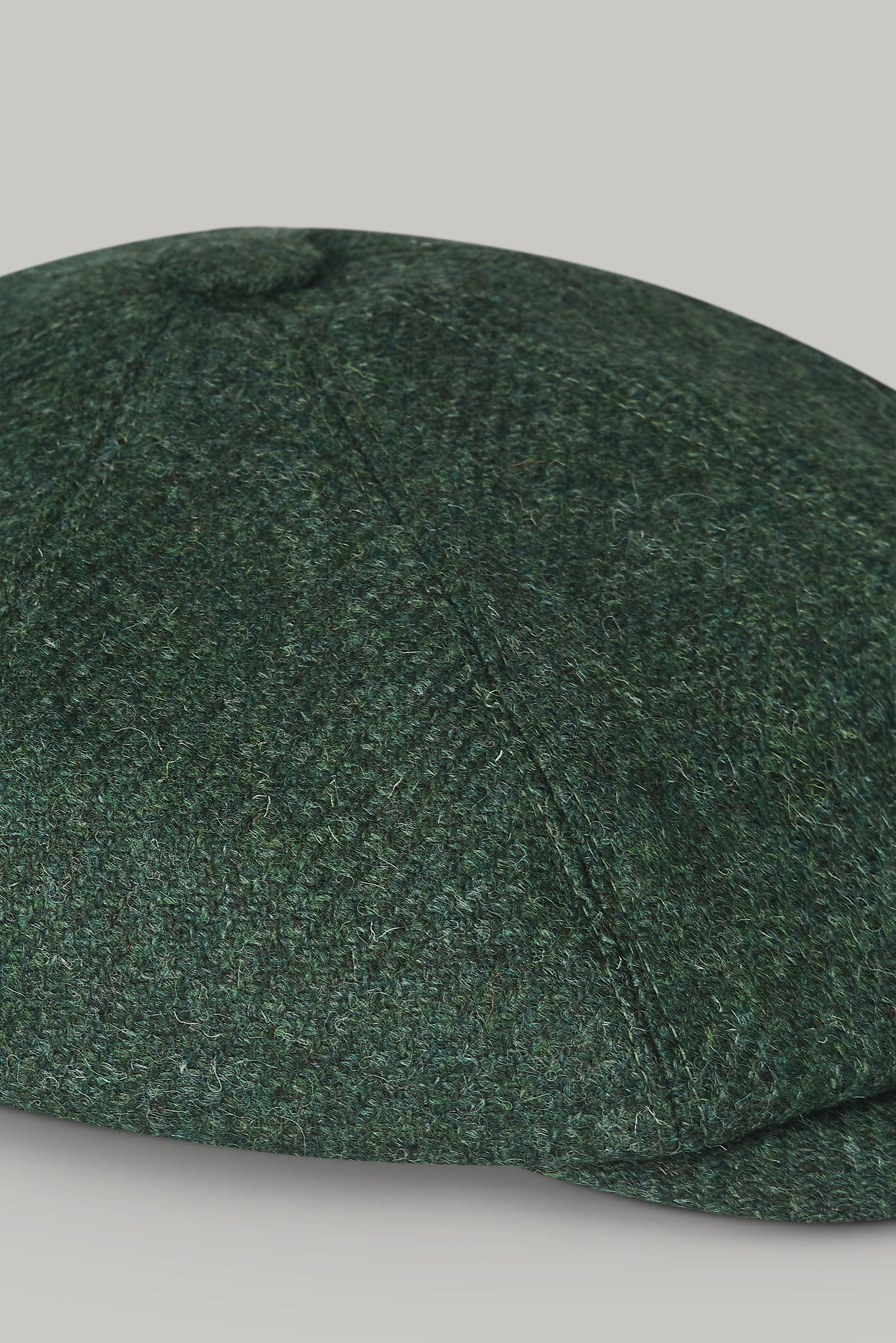 Baker Boy Hat - Plain Green 100% Wool - Wear London