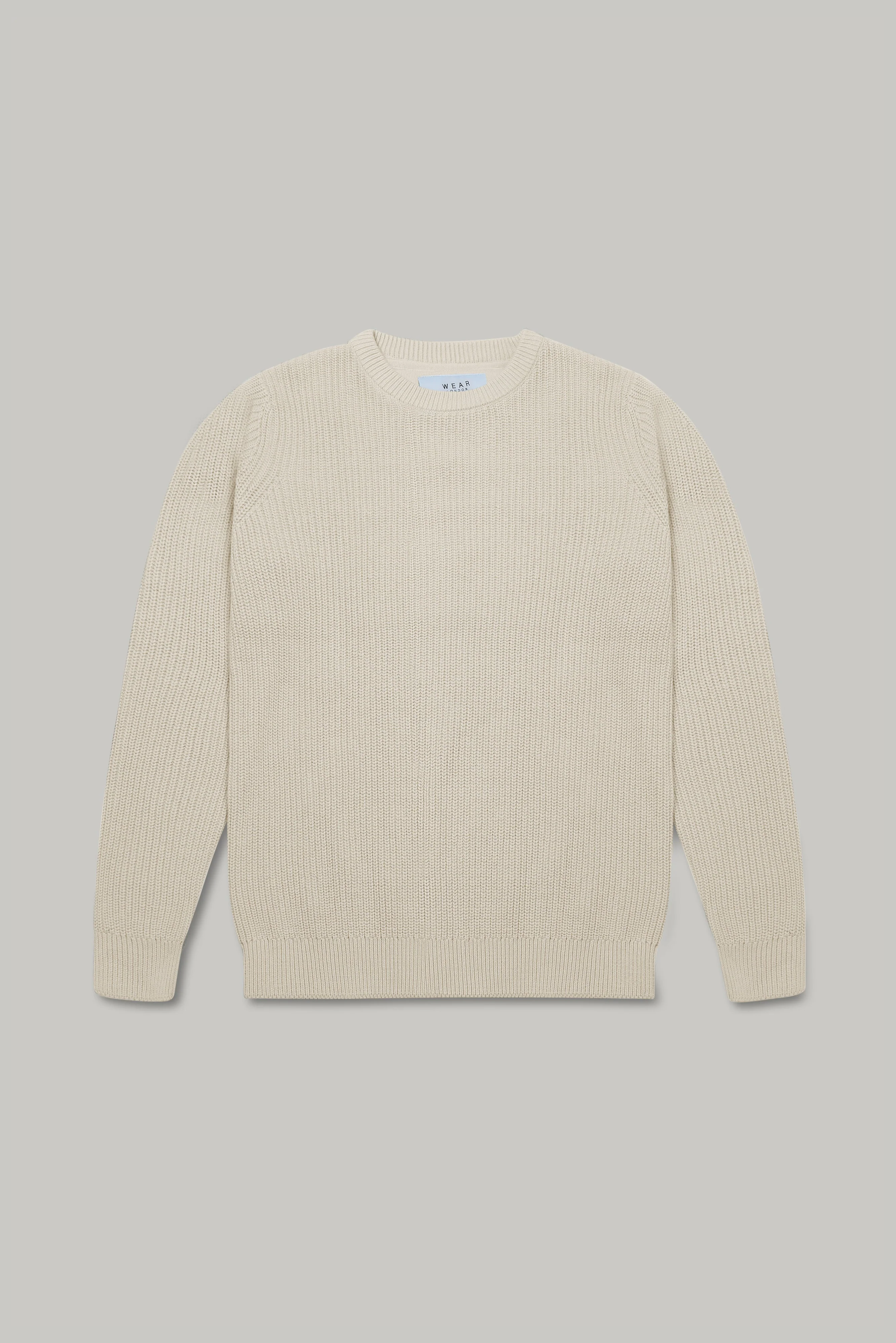 J Hailey Crew Knit - Putty - Wear London