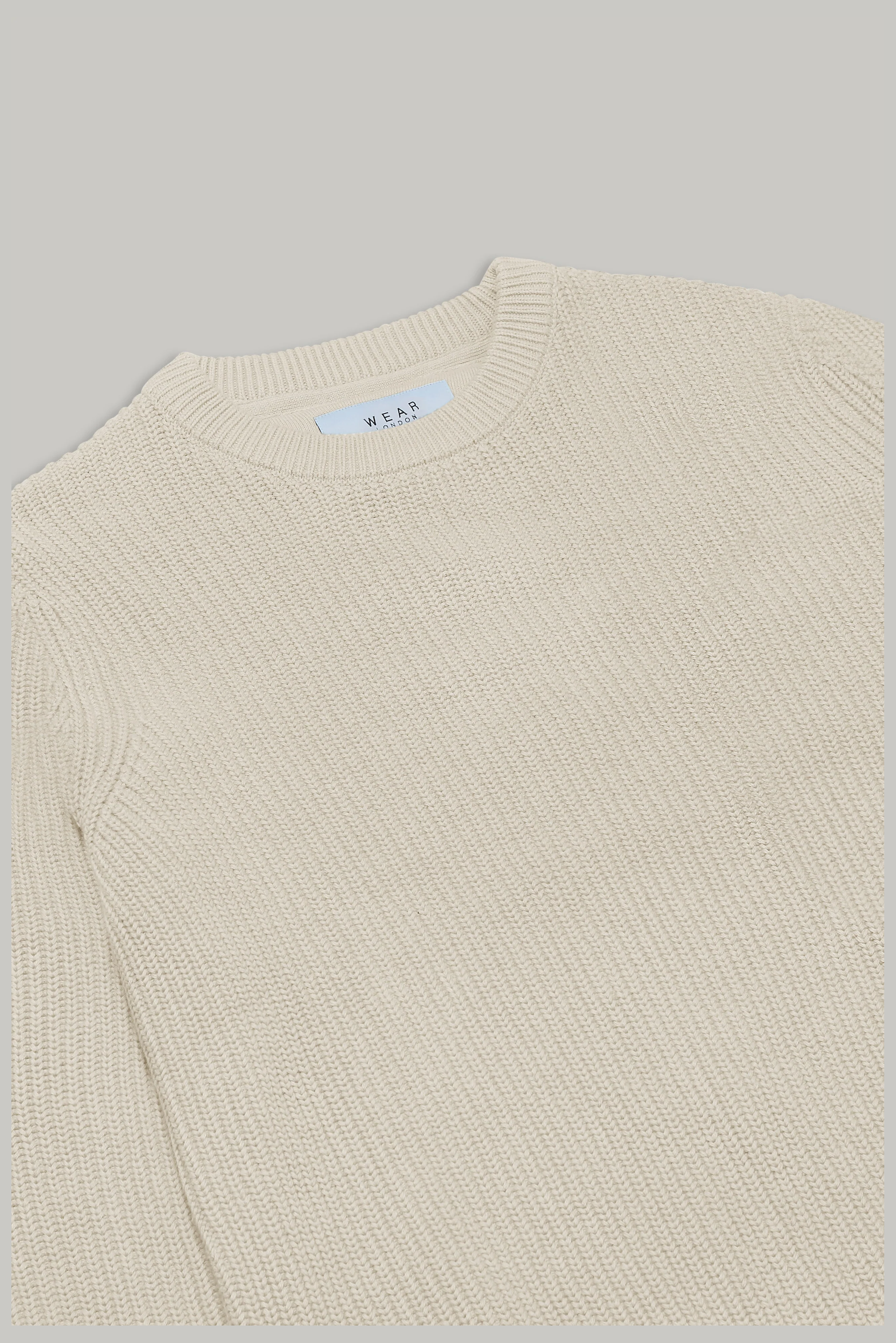 J Hailey Crew Knit - Putty - Wear London