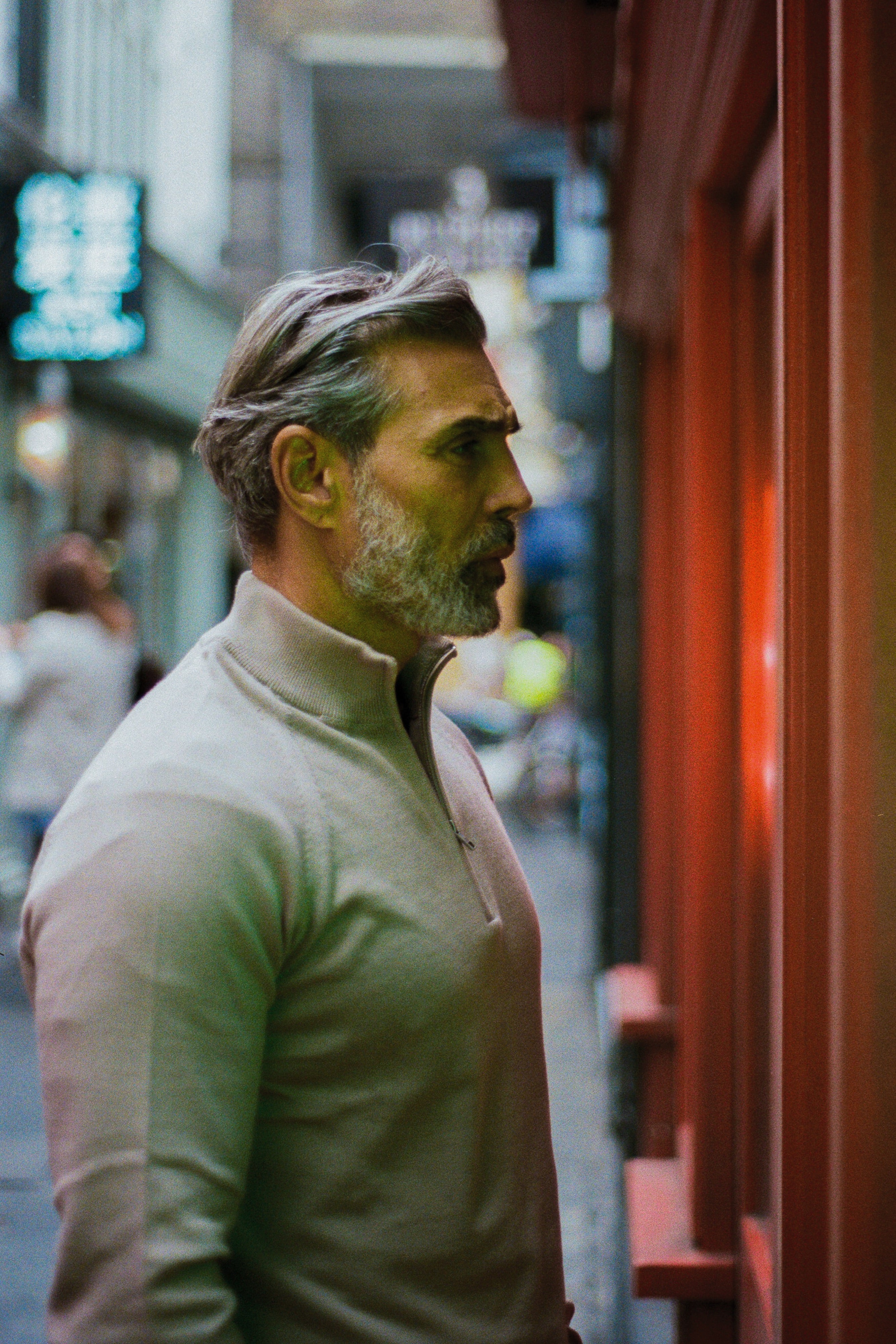 Alfie - Knitwear - Quarter Zip - Taupe - Wear London