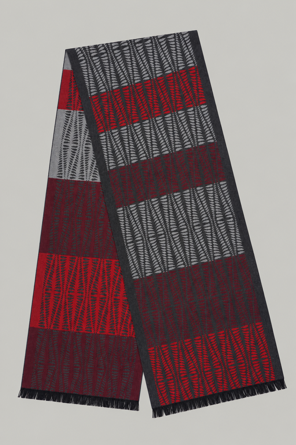 Scarf - Red Criss Cross - Wear London