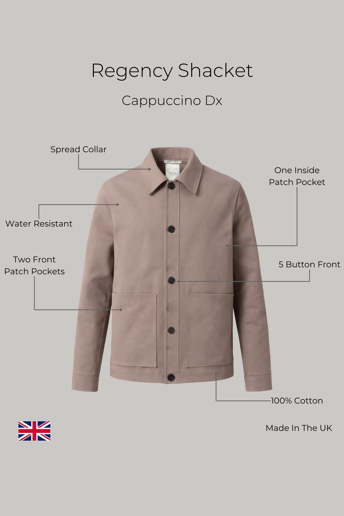 Regency Shacket - Cappuccino Dx - Wear London