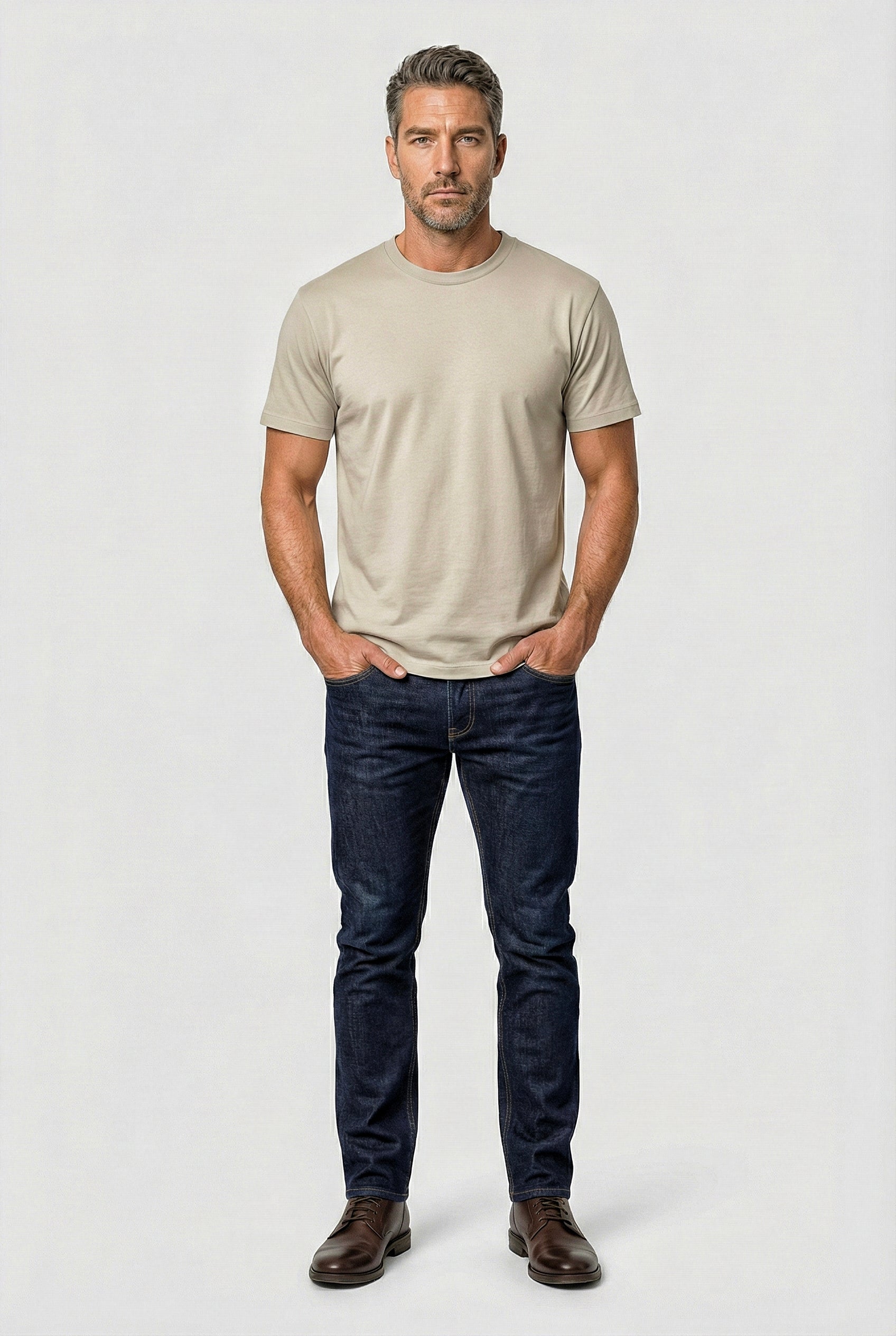 Dalston - T-Shirt Non Peach - Stone - Wear London