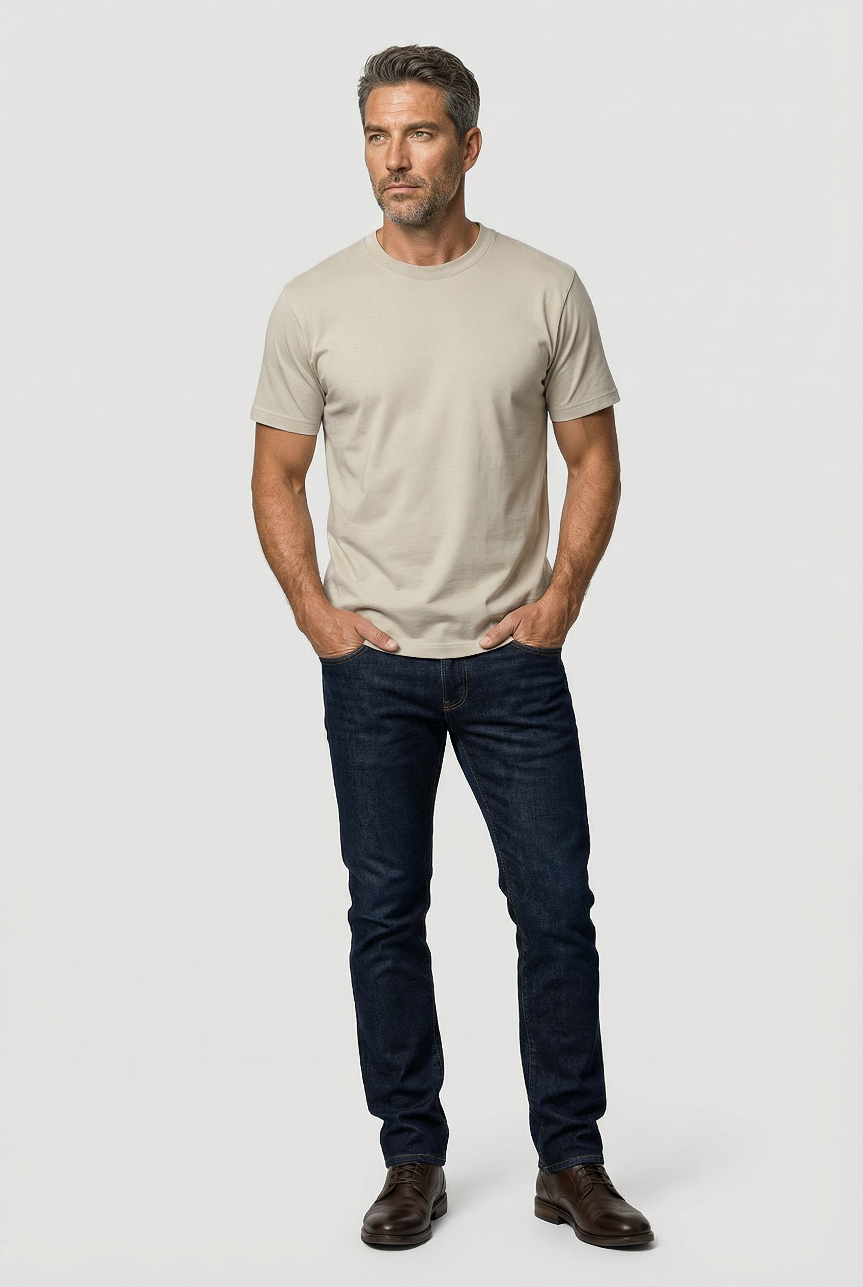 Dalston - T-Shirt Non Peach - Stone - Wear London