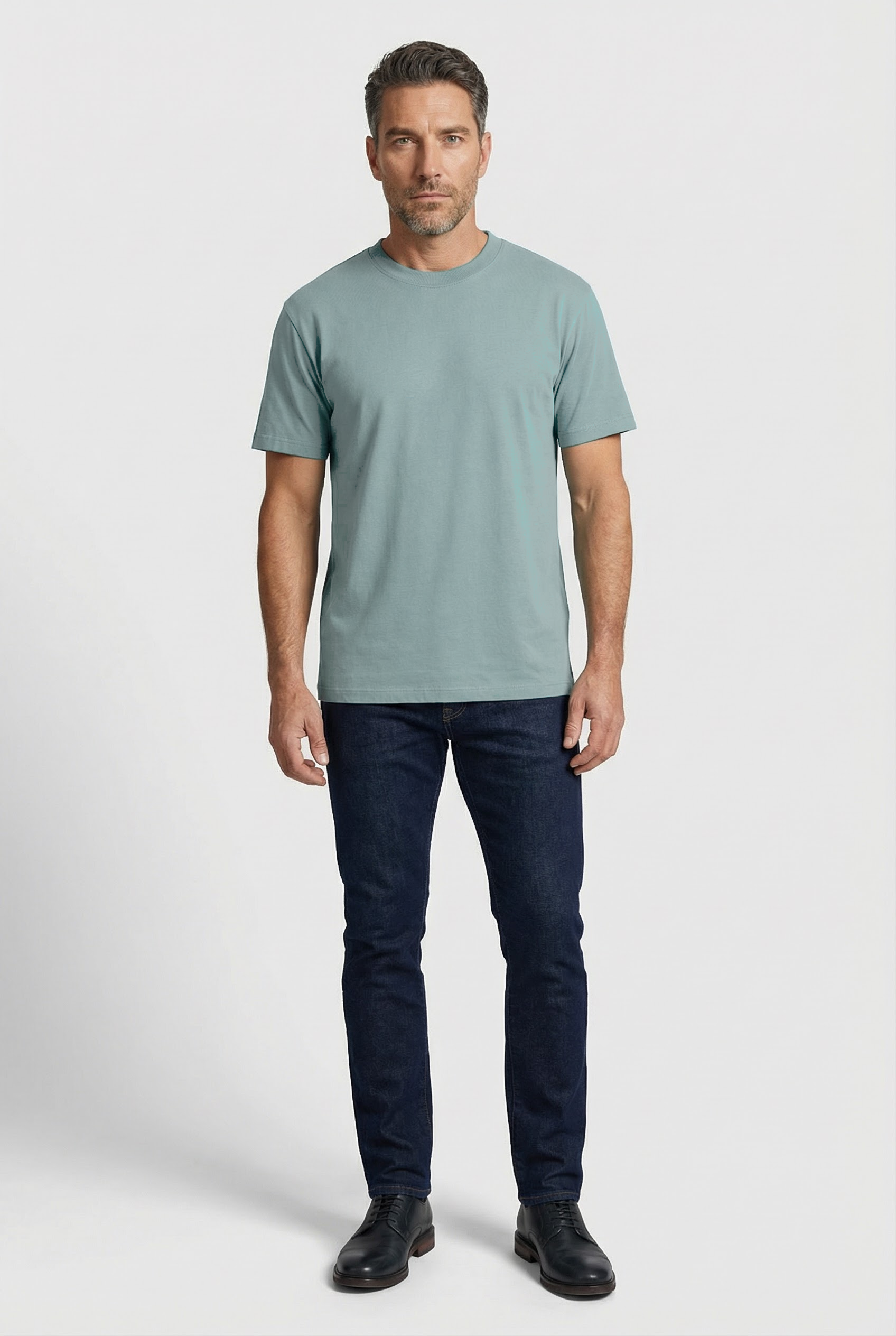 Dalston Heavyweight Cotton T-Shirt - Teal - Wear London